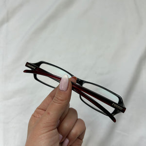 Y2k siren Bayonetta logo office glasses (with prescription)