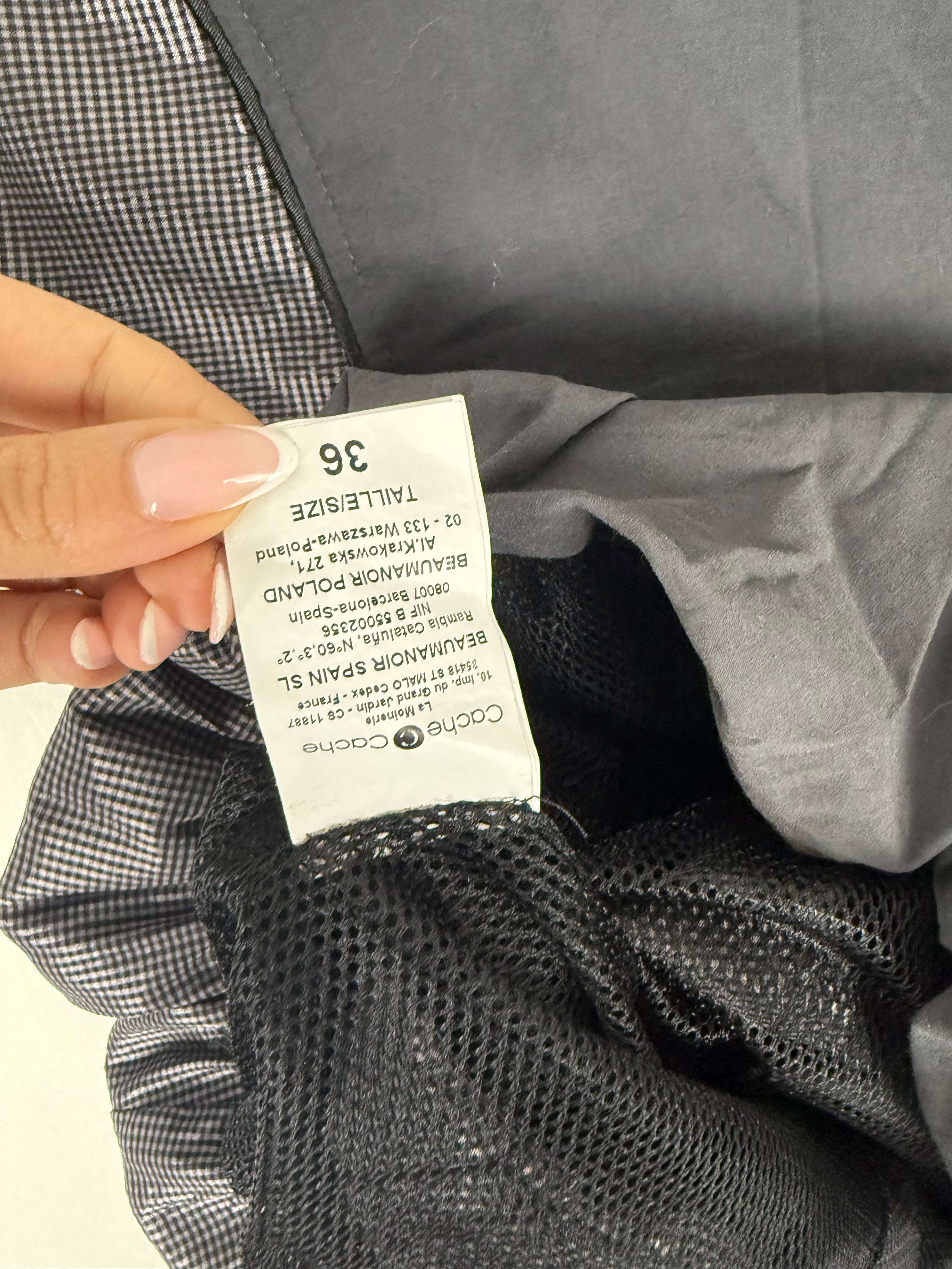 Grey pleated mini dress (S)