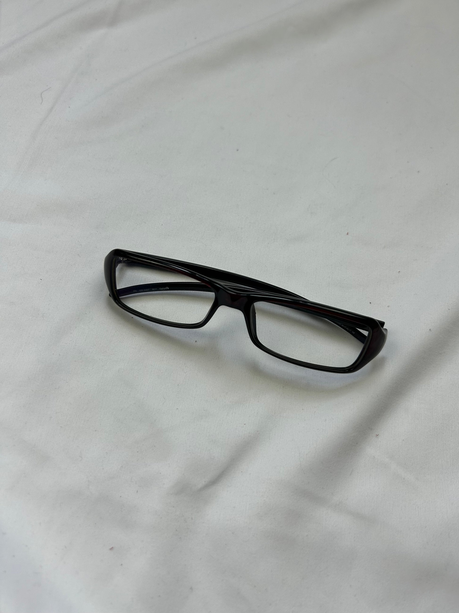 Y2k siren Bayonetta logo office glasses (with prescription)