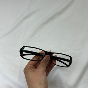 Y2k siren Bayonetta logo office glasses (with prescription)