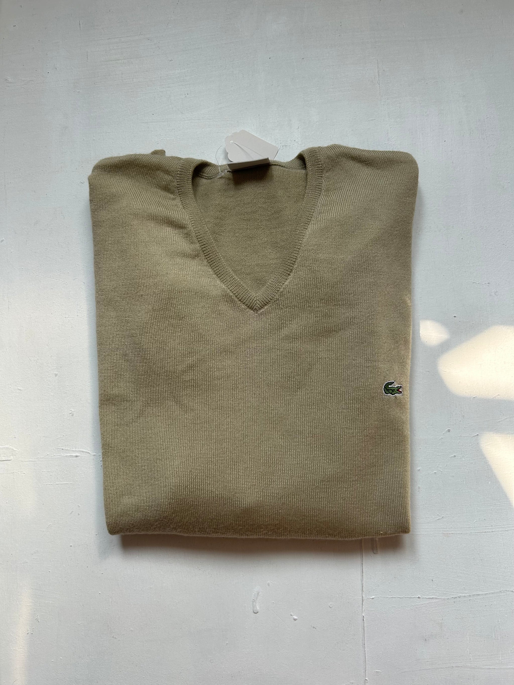 Beige oversized 90s knitted jumper  (XXL)