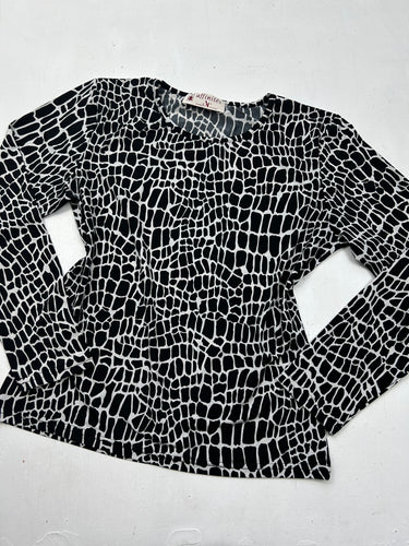 Graphic print long sleeves top (S/M)