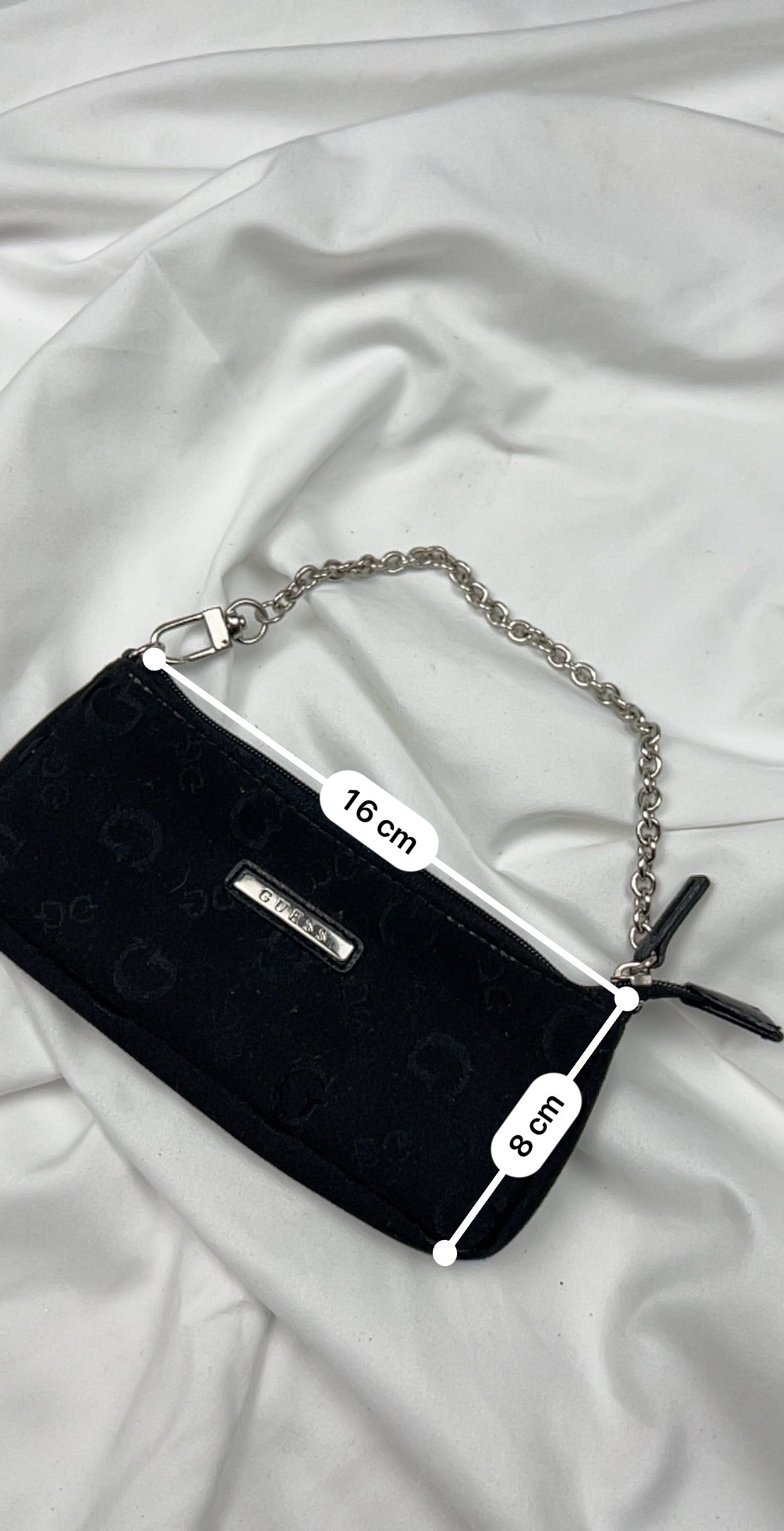 Black monogram mini wallet shoulder bag