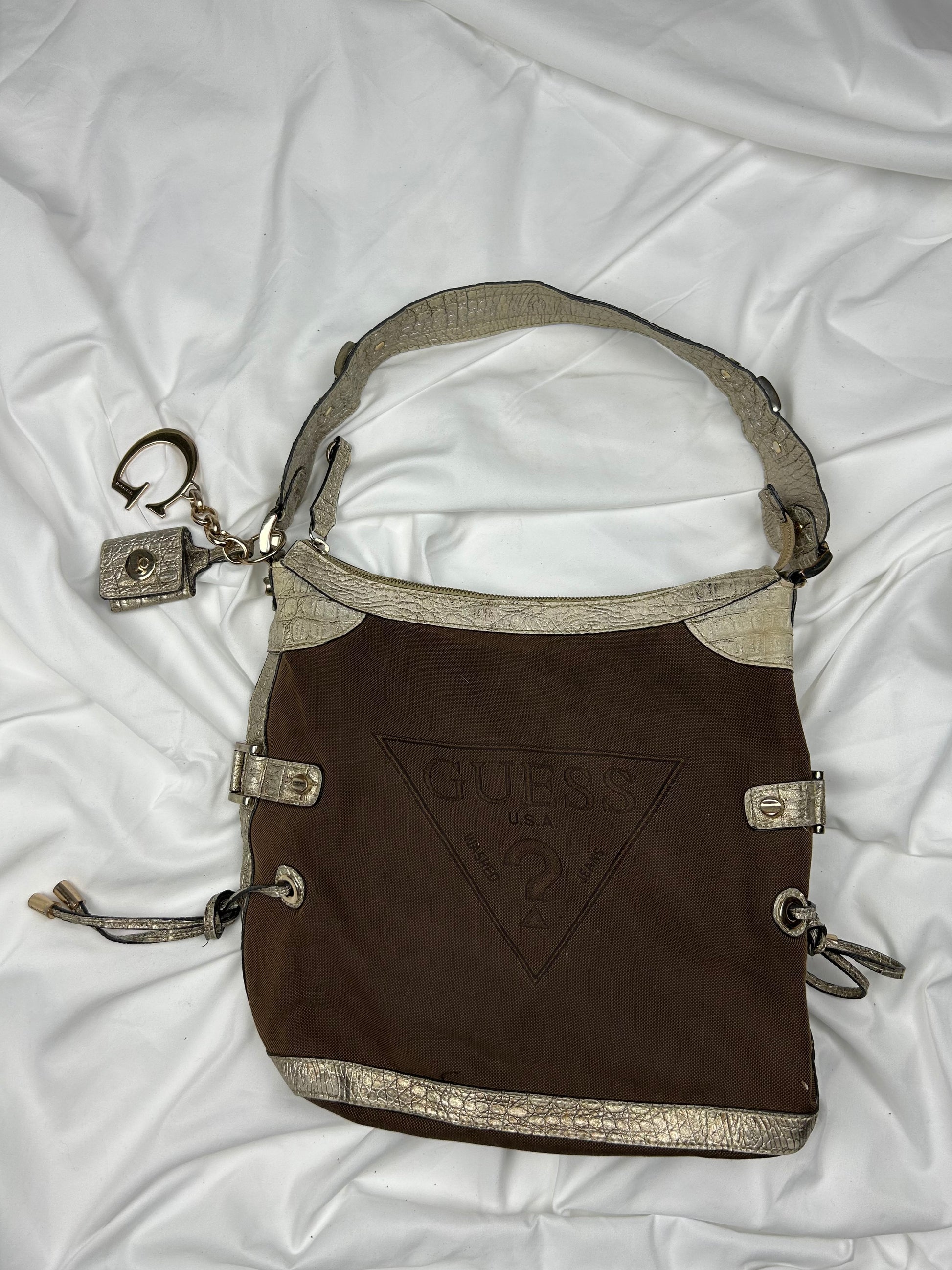 Khaki besace uni crossbody bag