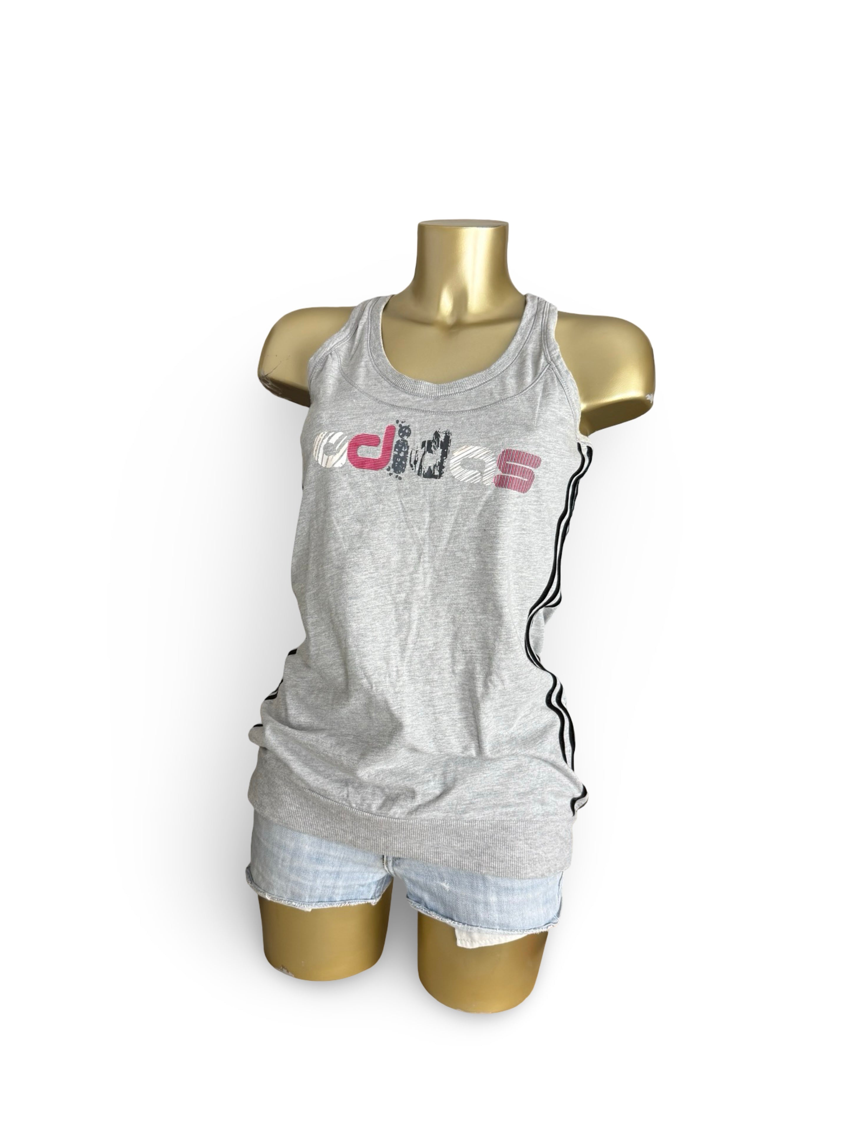 Grey activewear cotton tank top (XL)