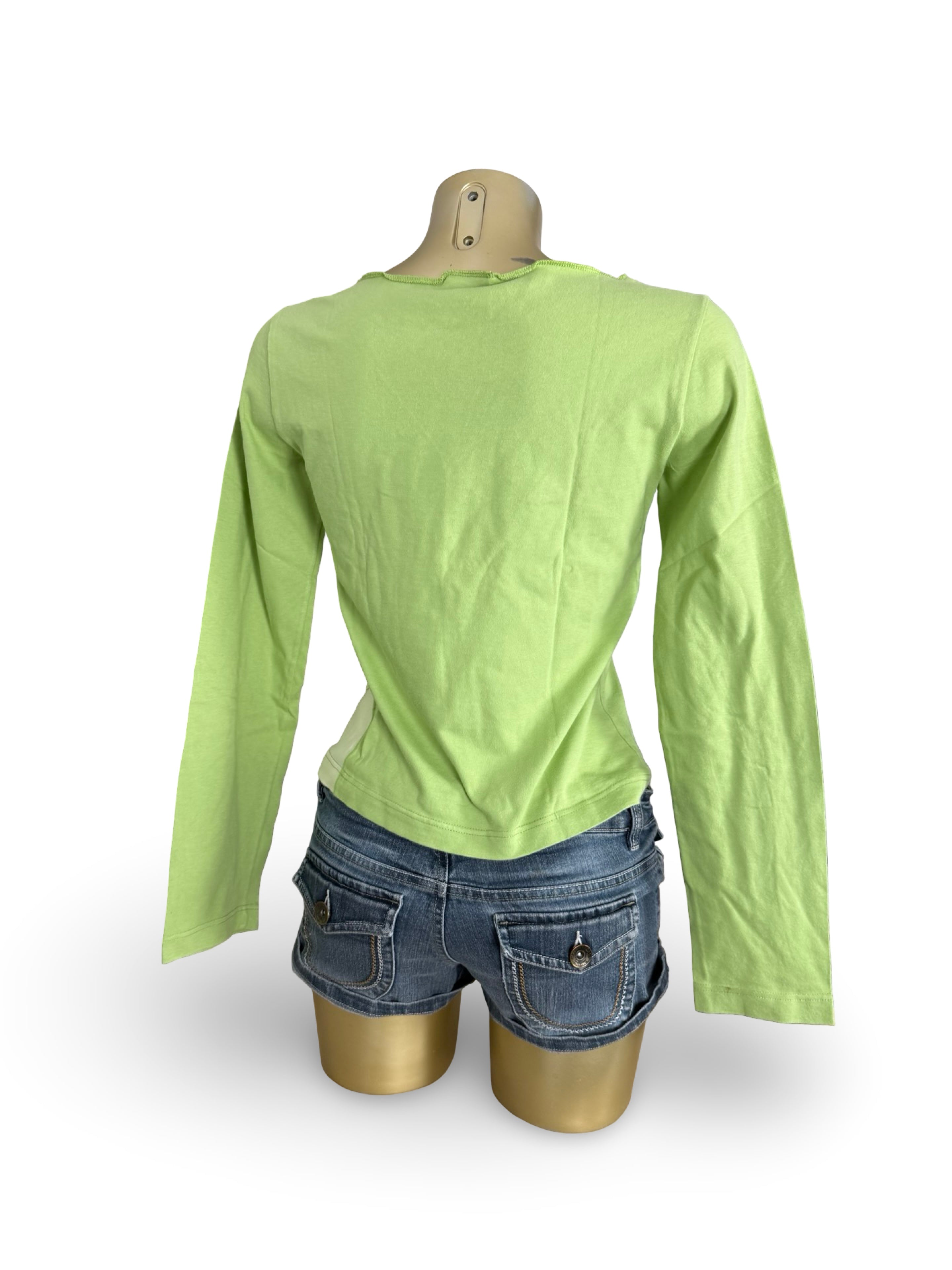 Green long sleeves top (M)