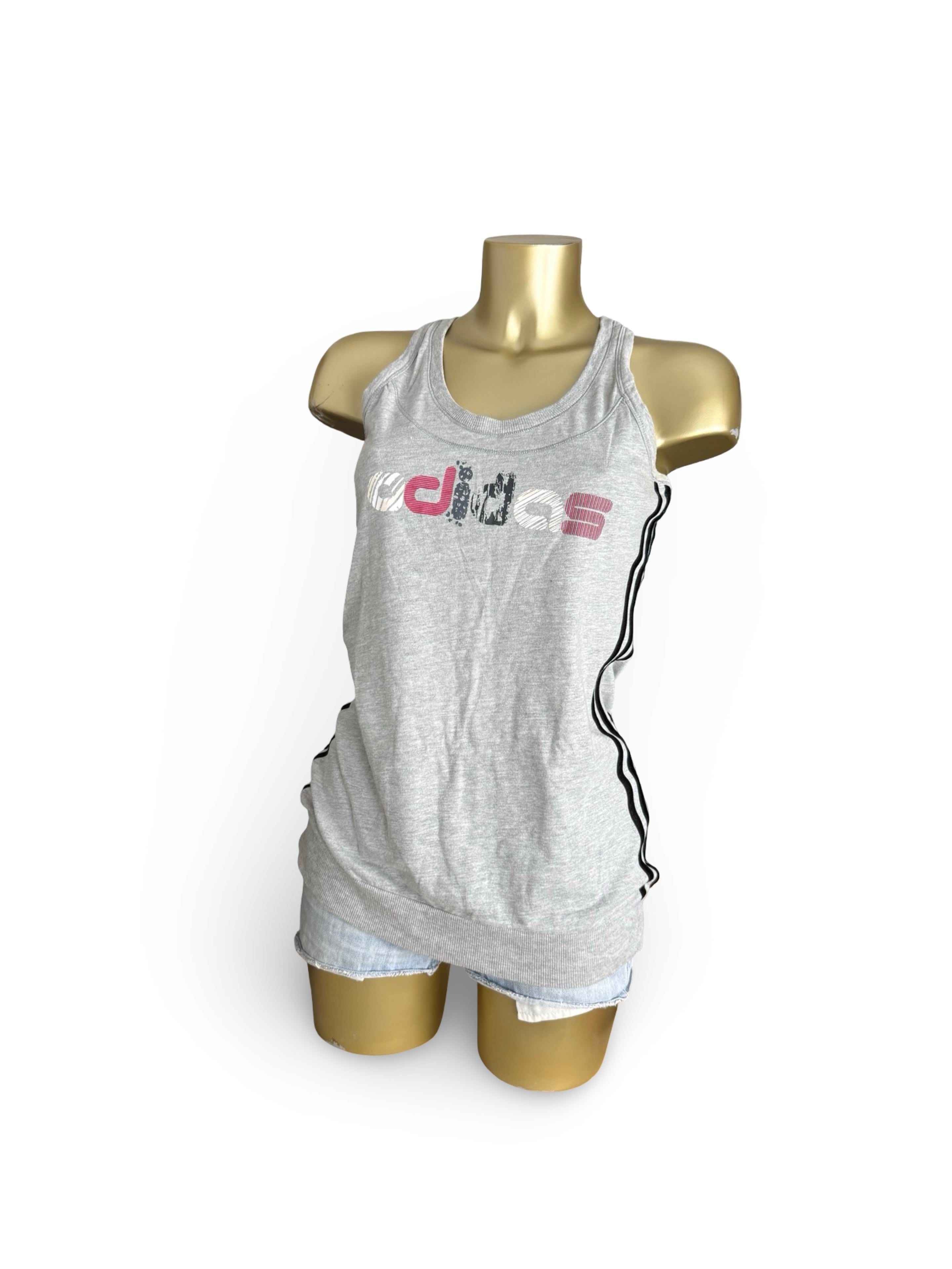 Grey activewear cotton tank top (XL)