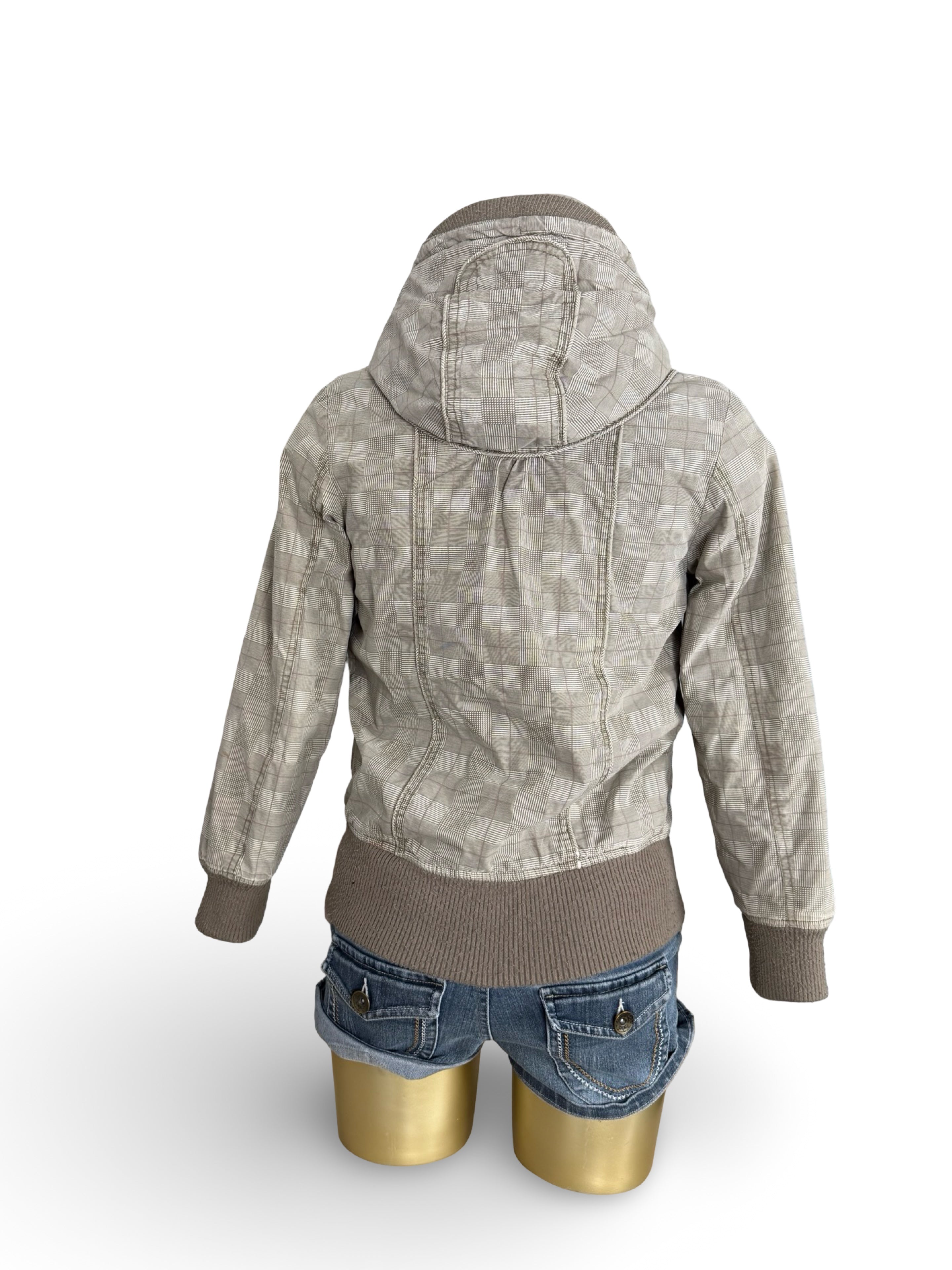 Beige mid season puffer jacket (XS)