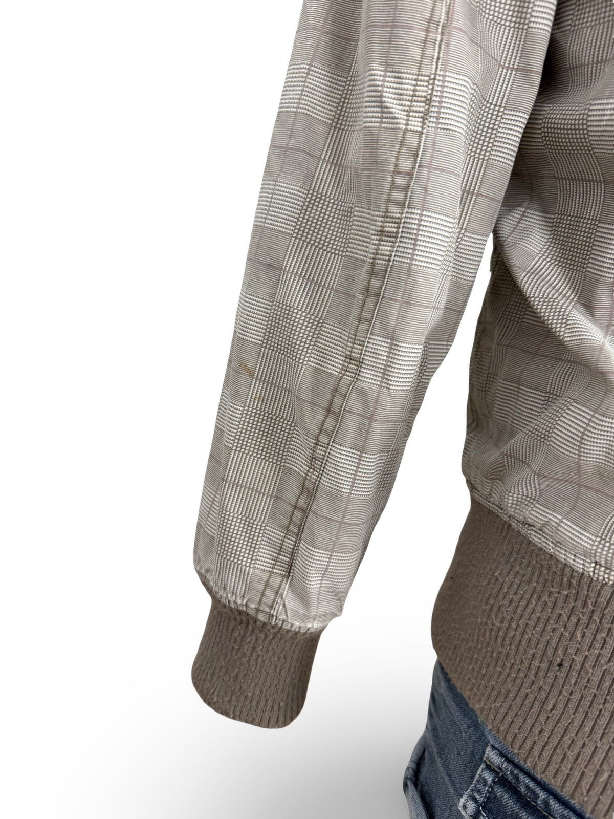 Beige mid season puffer jacket (XS)