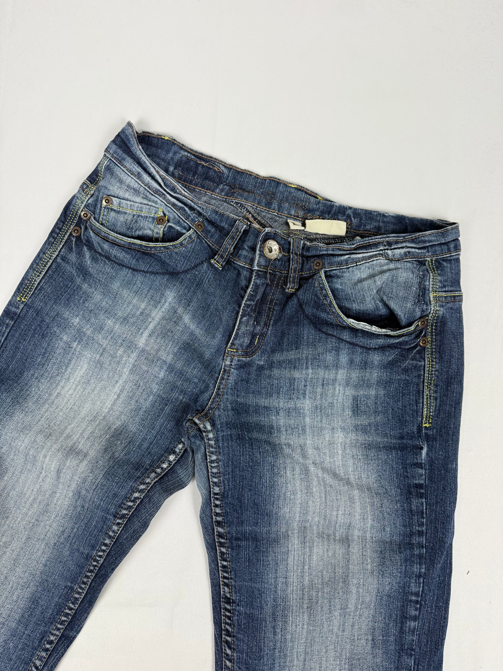 Brown velvet ribbed panther baggy pants (M)