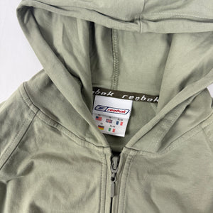 Khaki tight fit zip up hoodie (XL)