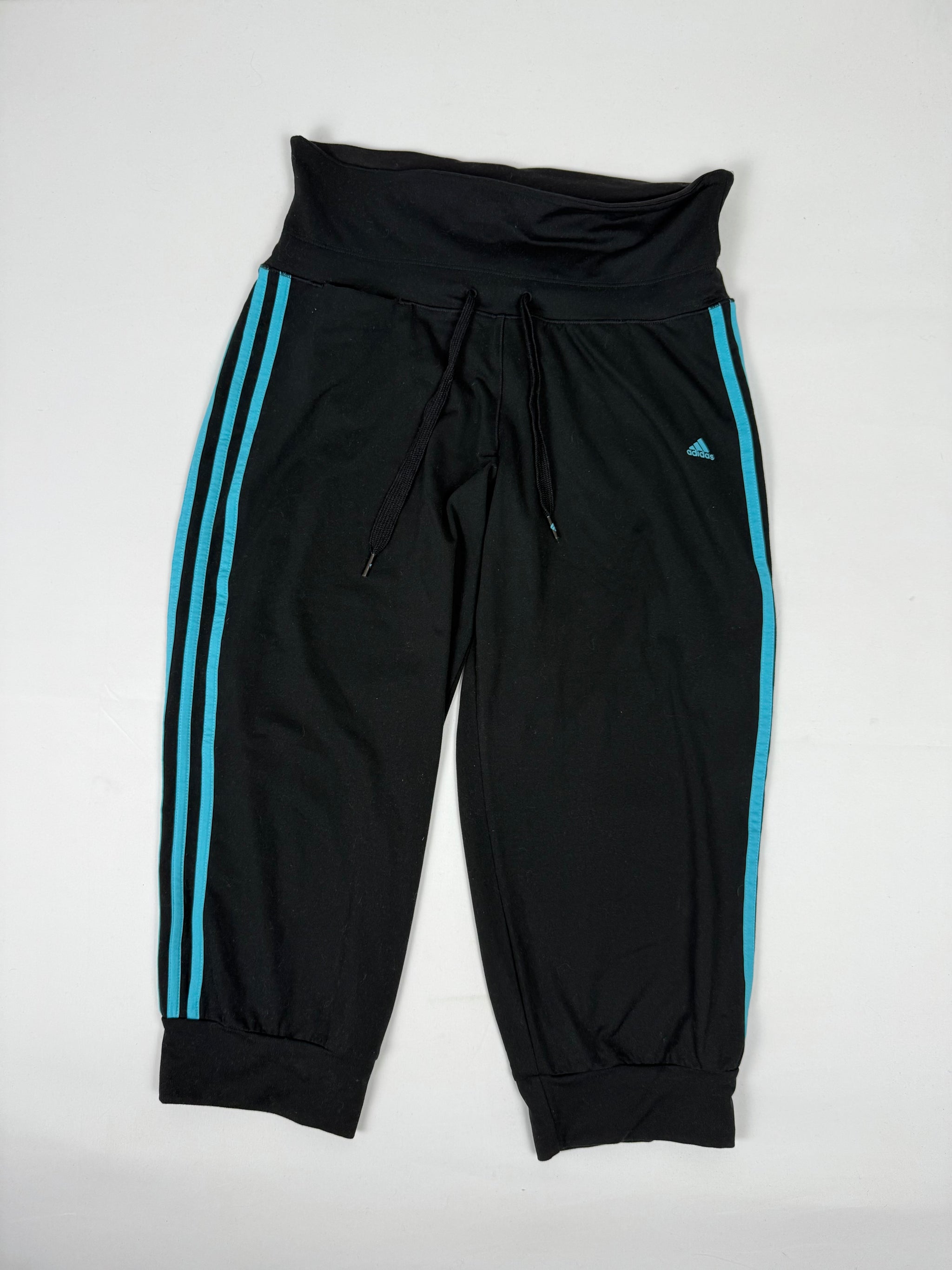 Black & blue activewear capri pants (M)