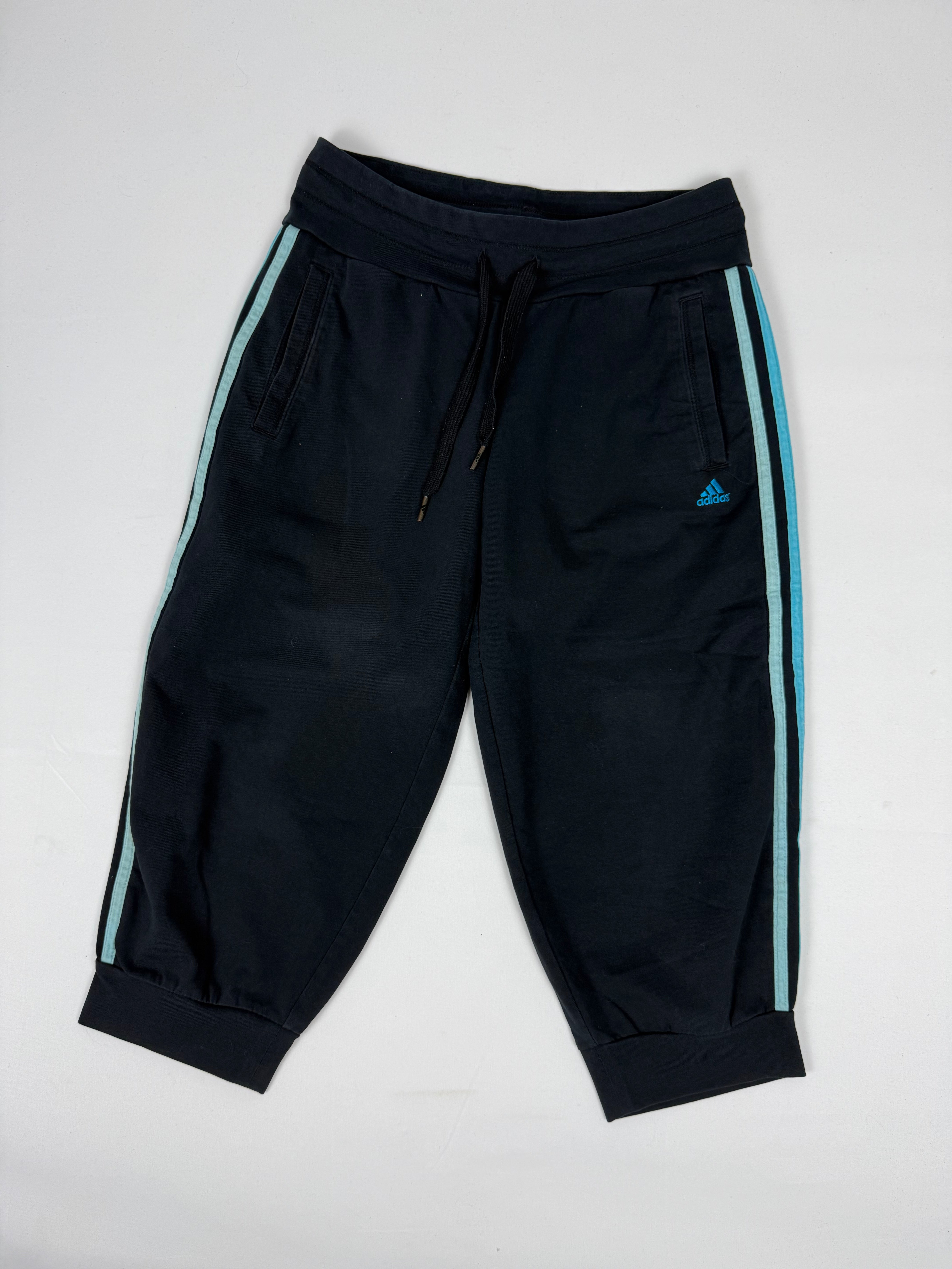 Black & blue activewear capri pants (XS)