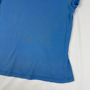Blue 100% cotton coquette tee (L)