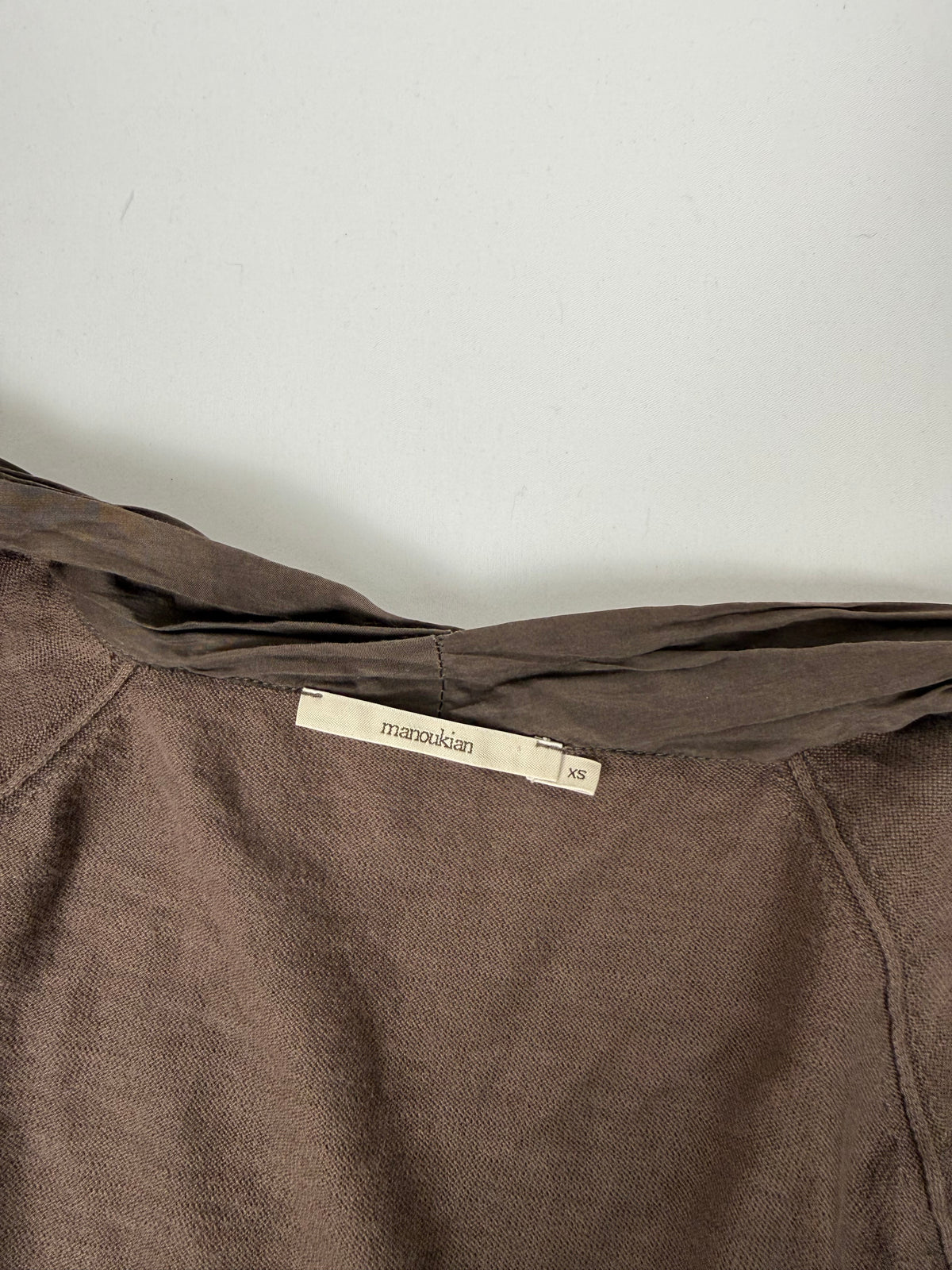 Brown tie up bolero top (XS)