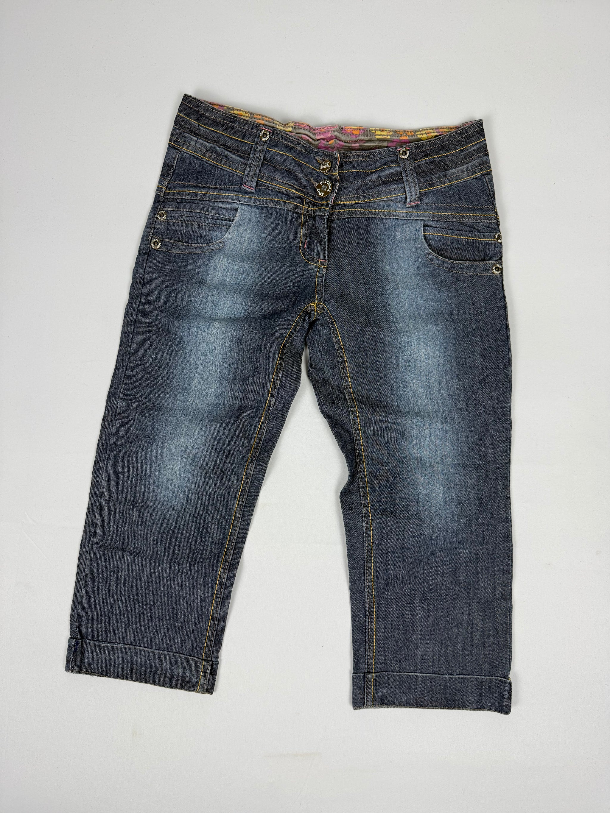 Navy denim capri pants (XS)