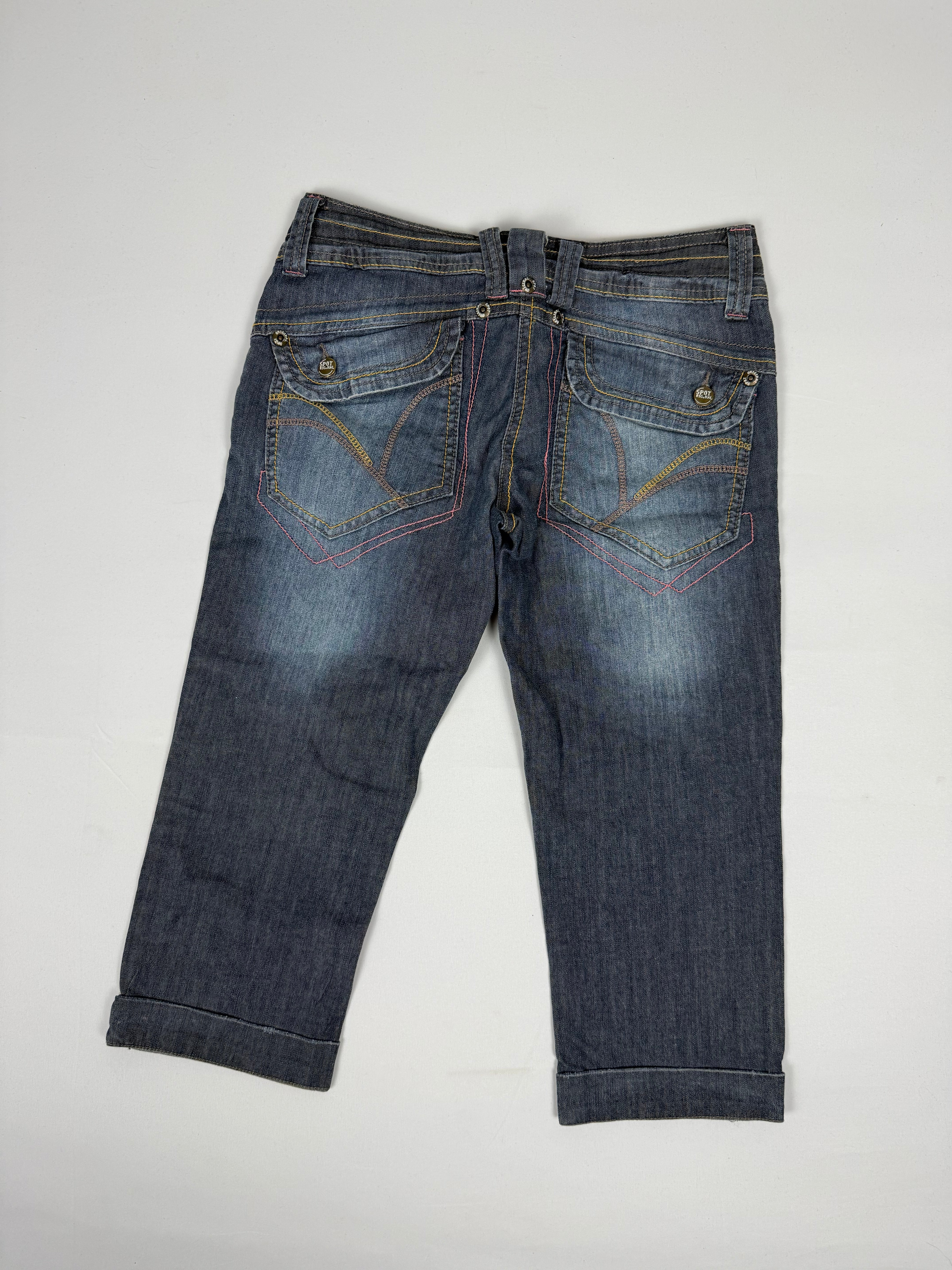 Navy denim capri pants (XS)