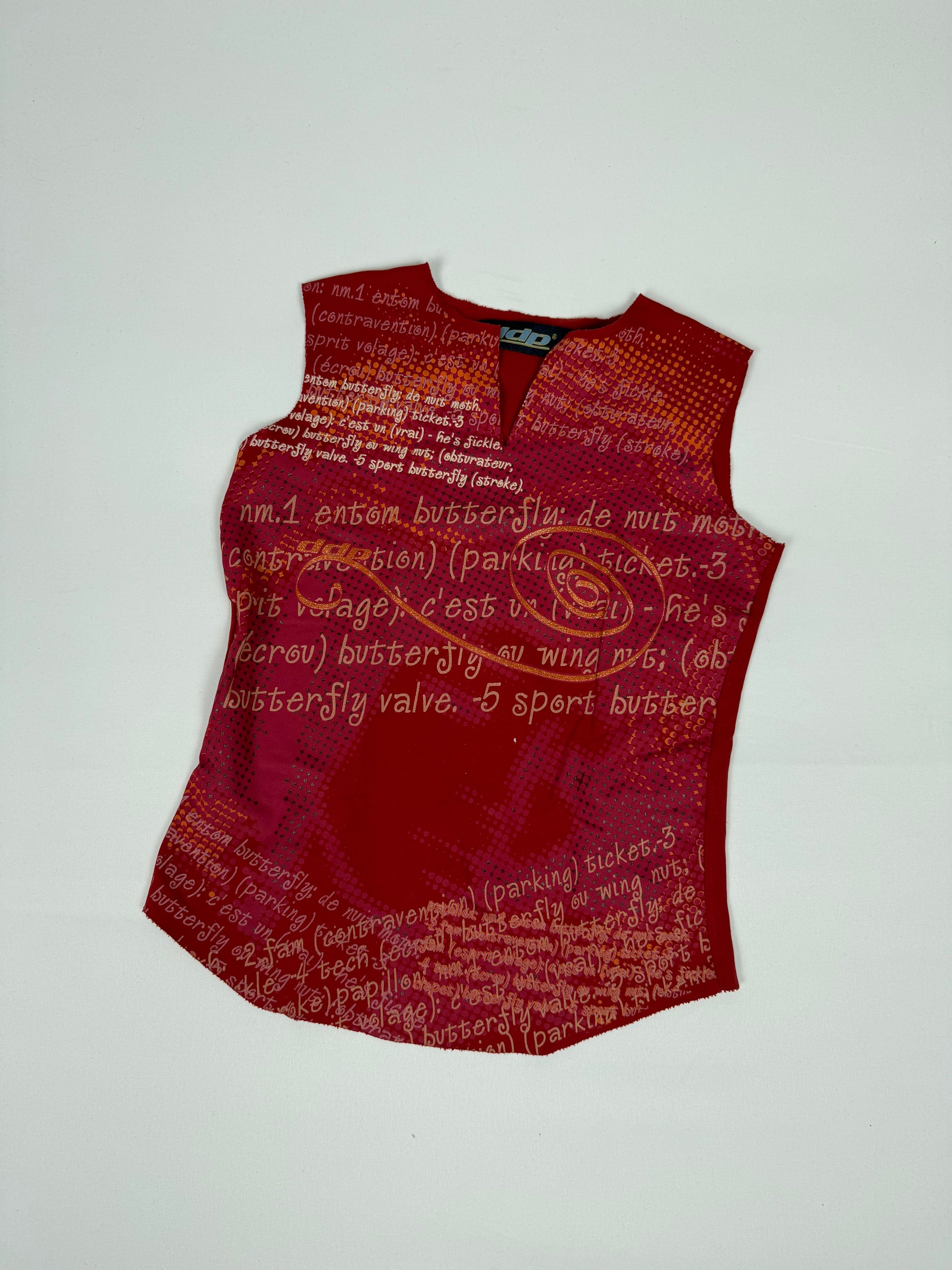 Red graphic top (XS)