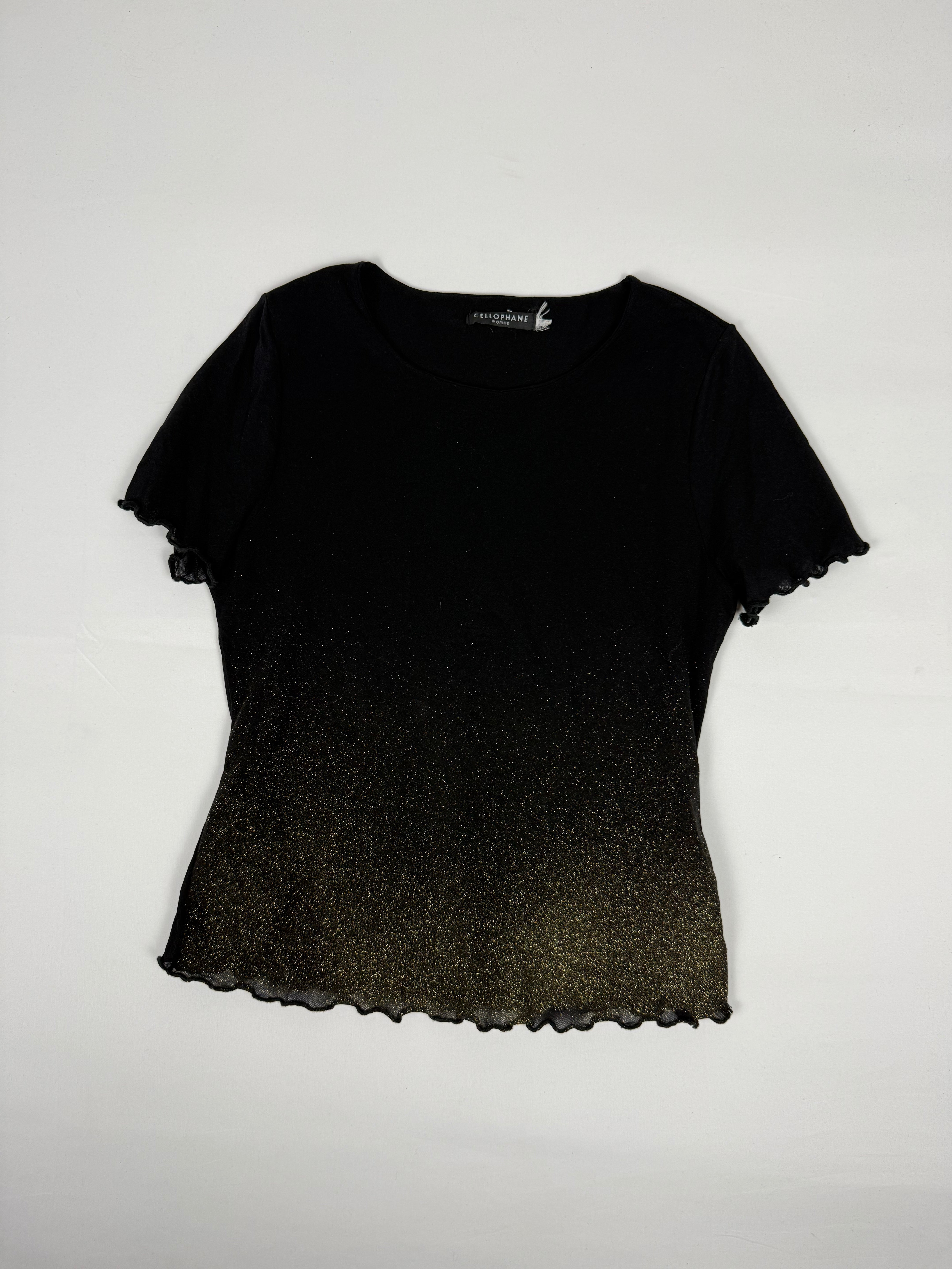 Black mesh lined tee (S/M)
