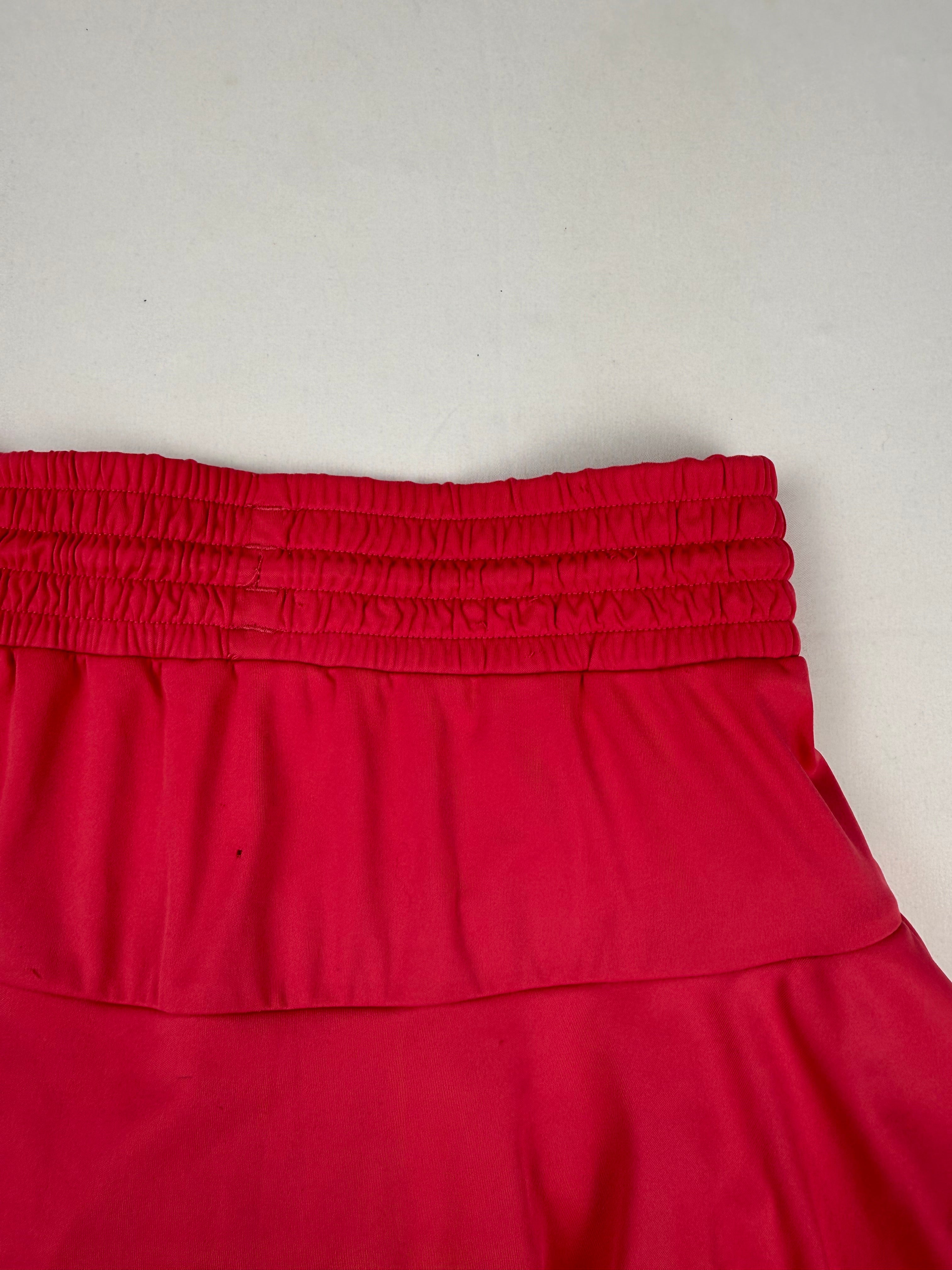 Pink pleated mini skirt (S)