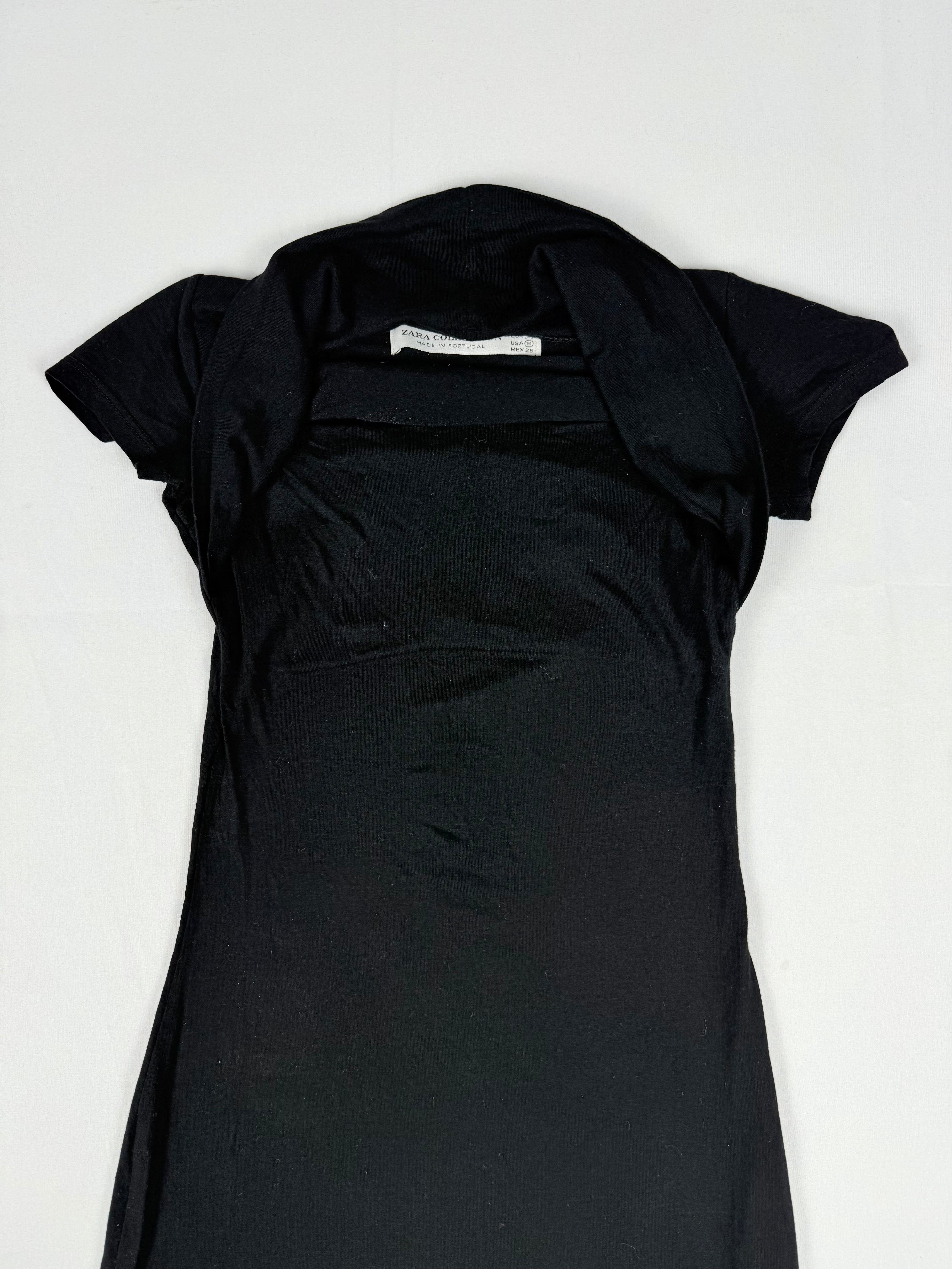 Black tight fit office mini dress (XS)