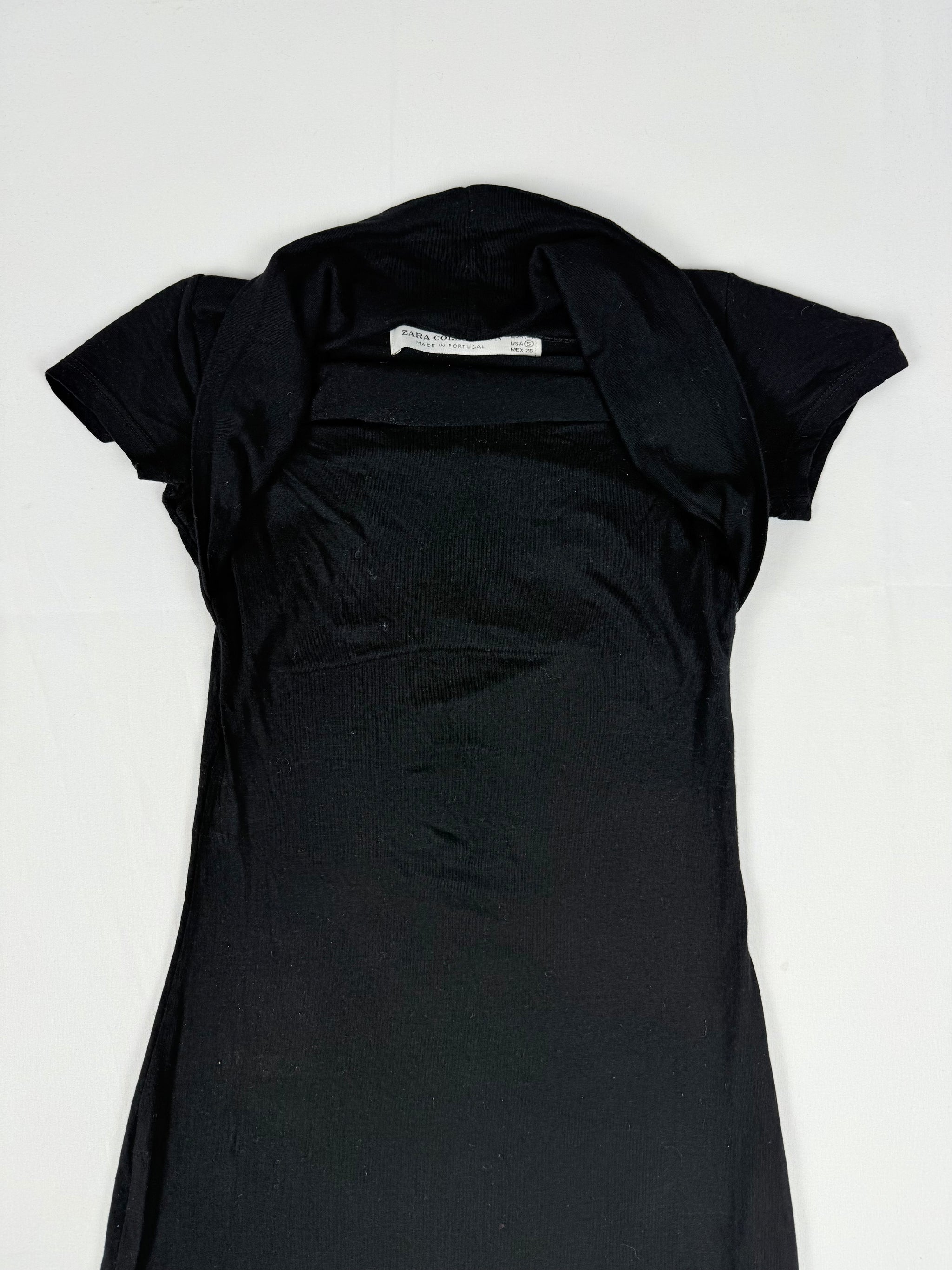 Black tight fit office mini dress (XS)