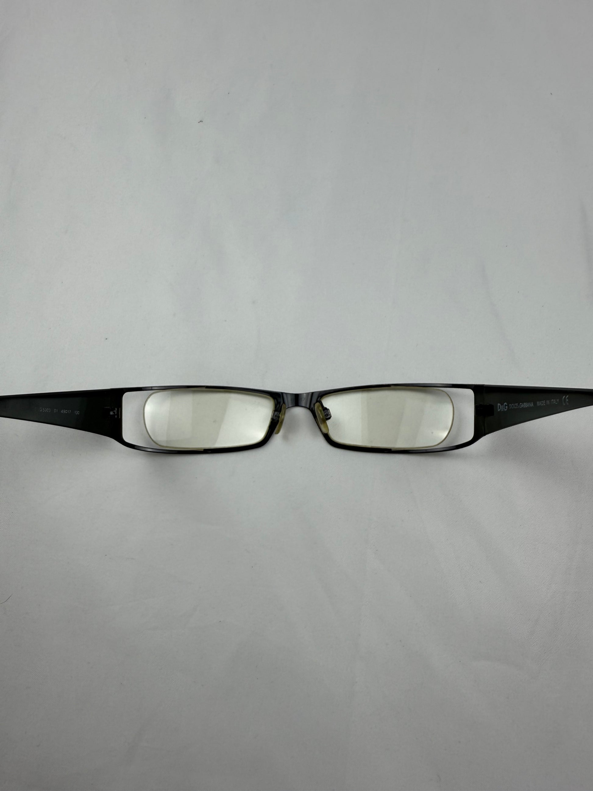 Black 2000s logo office glasses (with prescription)