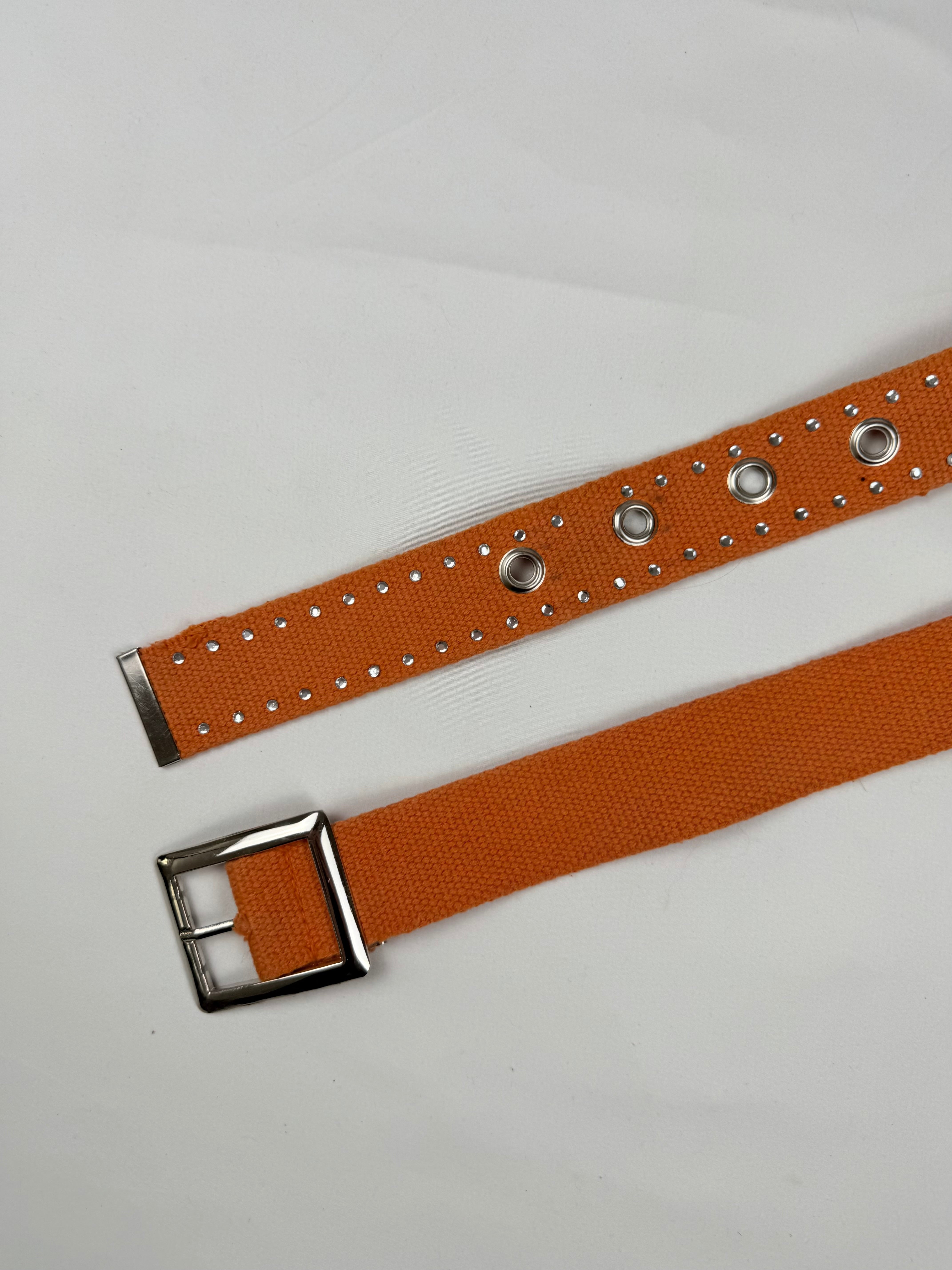 Ceinture à boucle serpent rouge