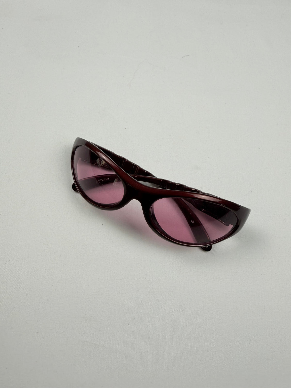 Lunettes de soleil à strass marron et doré