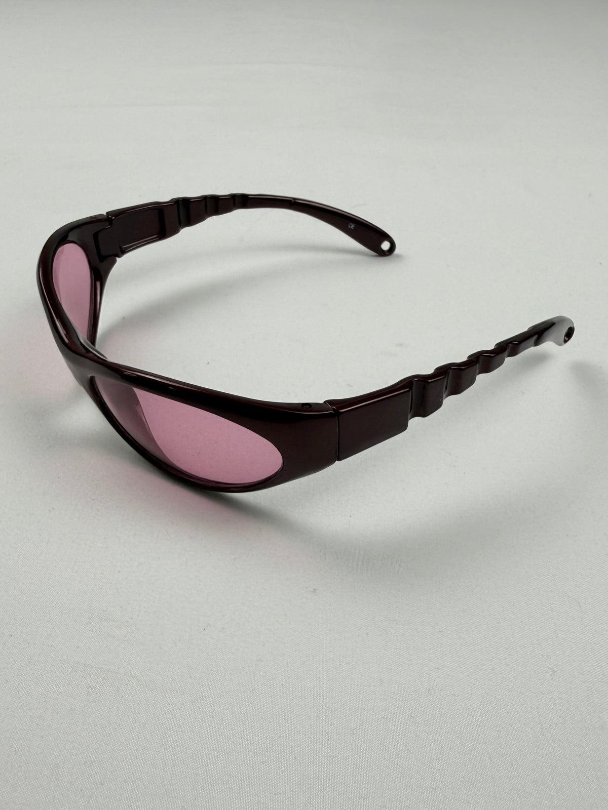 Lunettes de soleil à strass marron et doré
