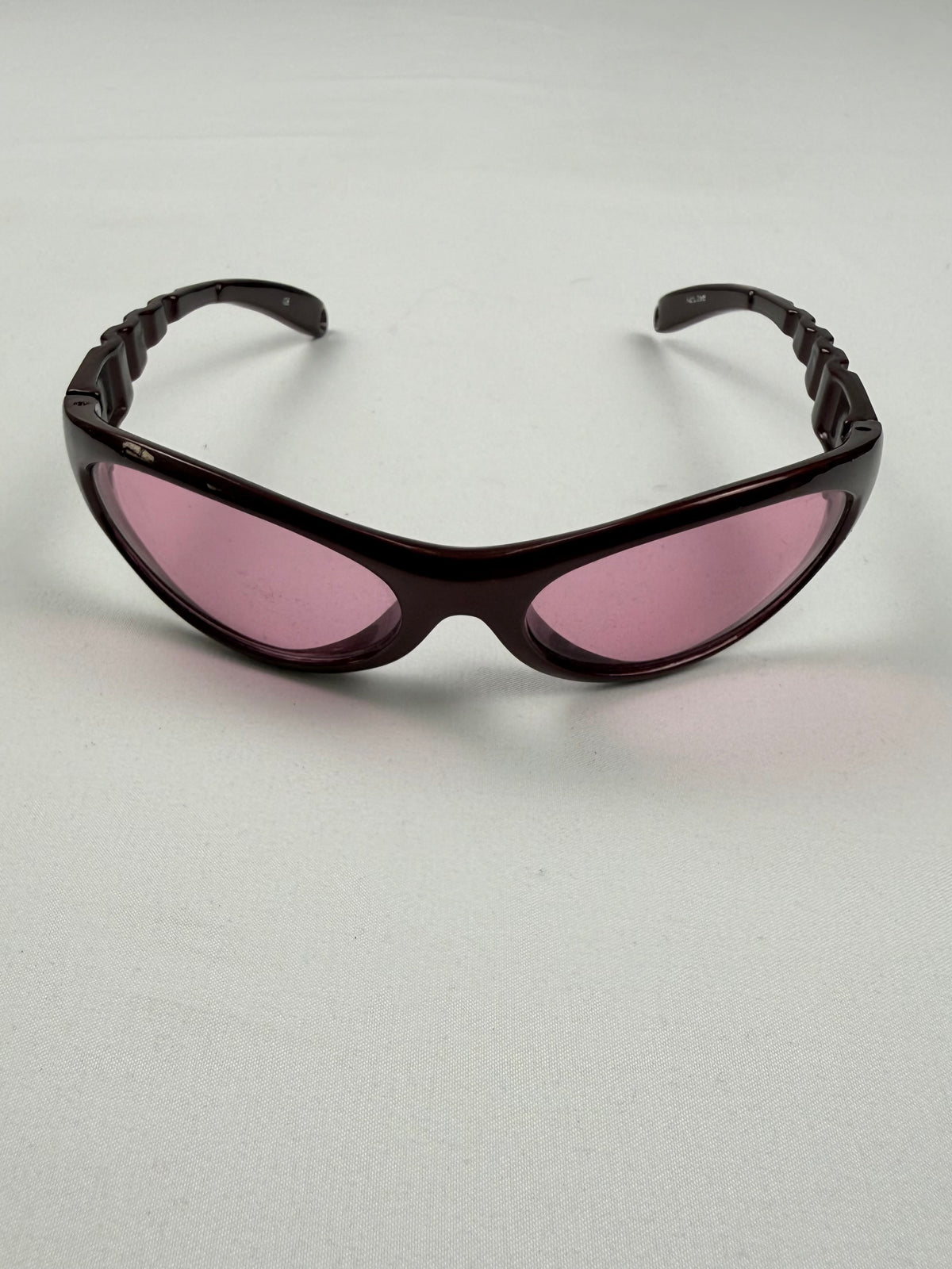 Lunettes de soleil à strass marron et doré