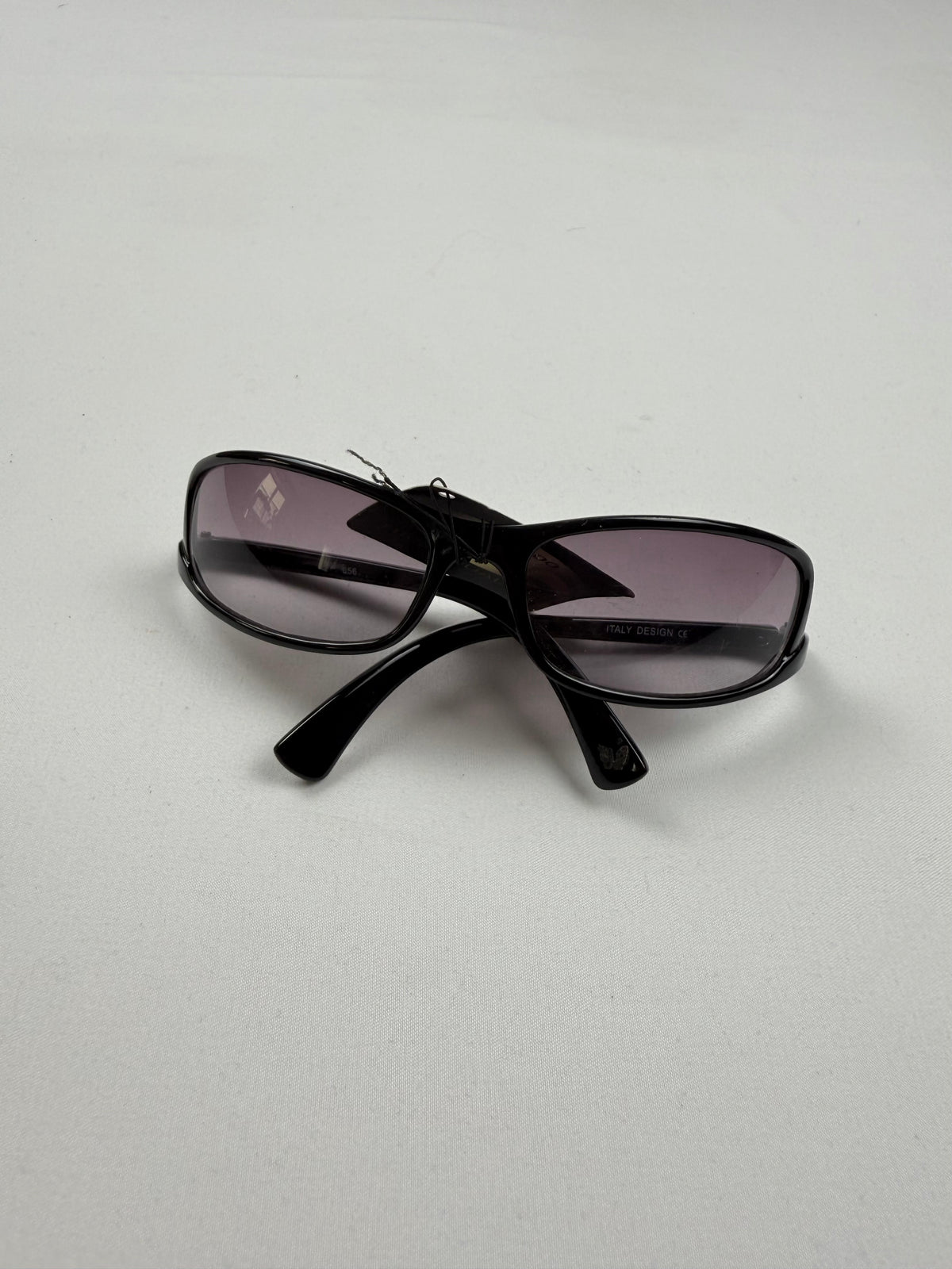 Lunettes de soleil à strass marron et doré