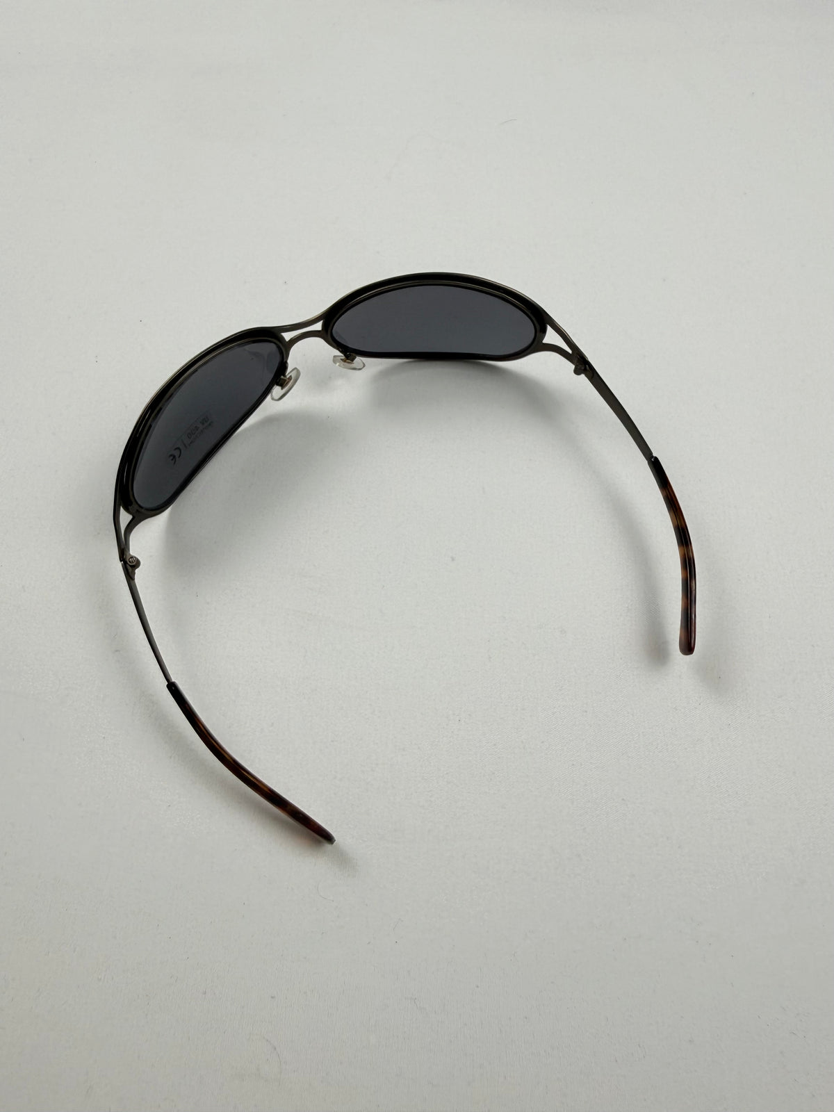 Lunettes de soleil à strass marron et doré