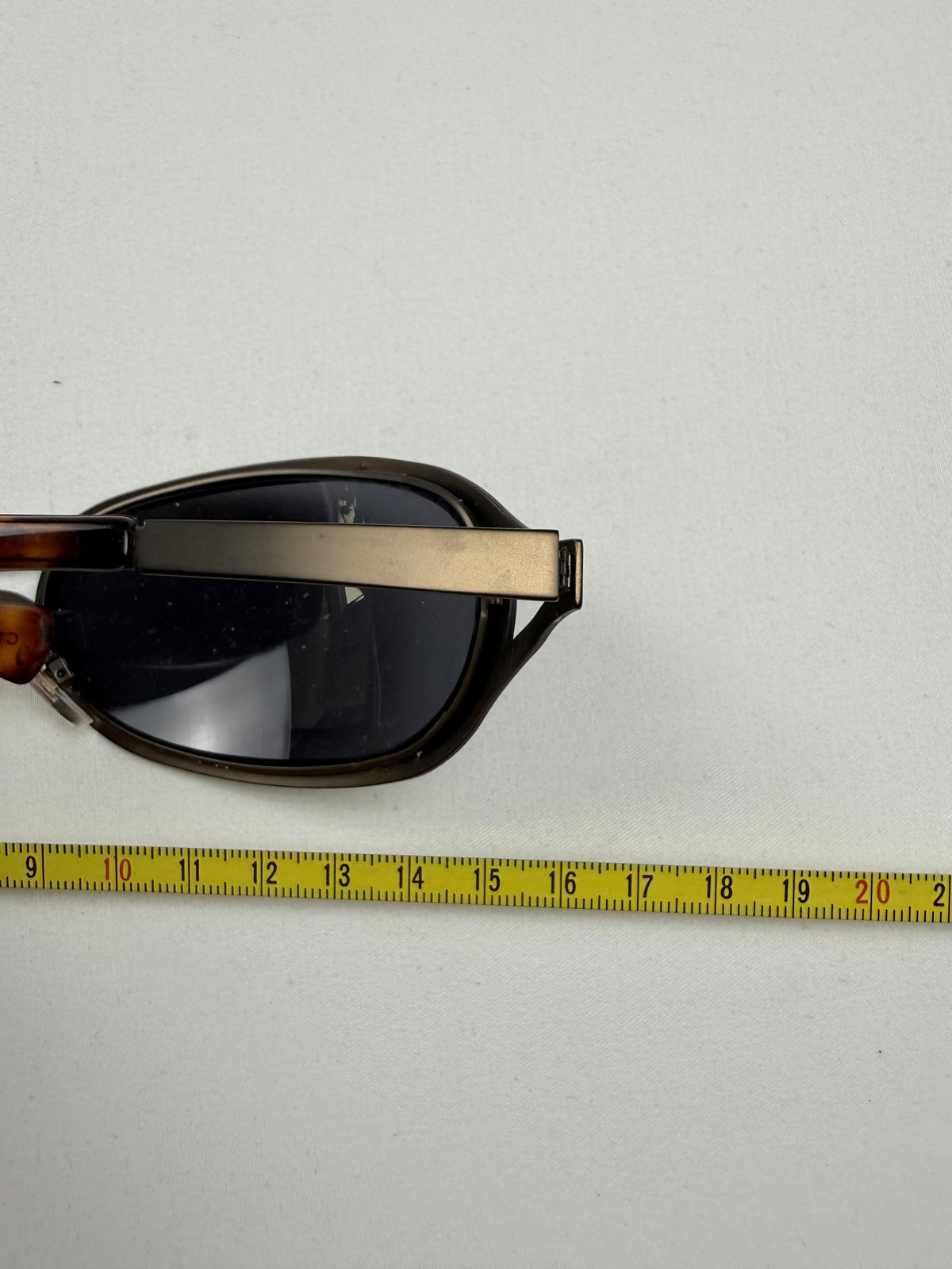 Lunettes de soleil à strass marron et doré