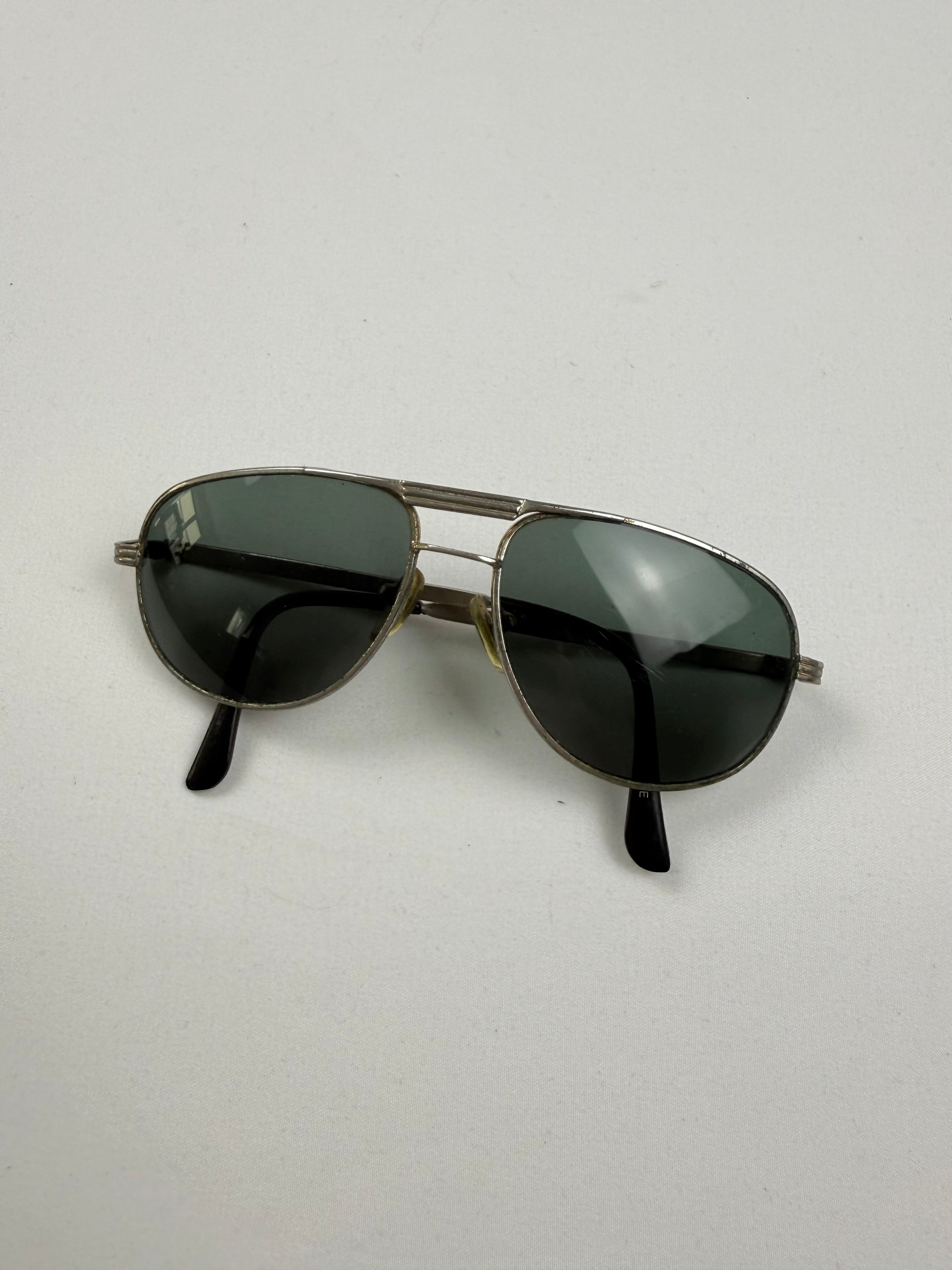 Lunettes de soleil à strass marron et doré