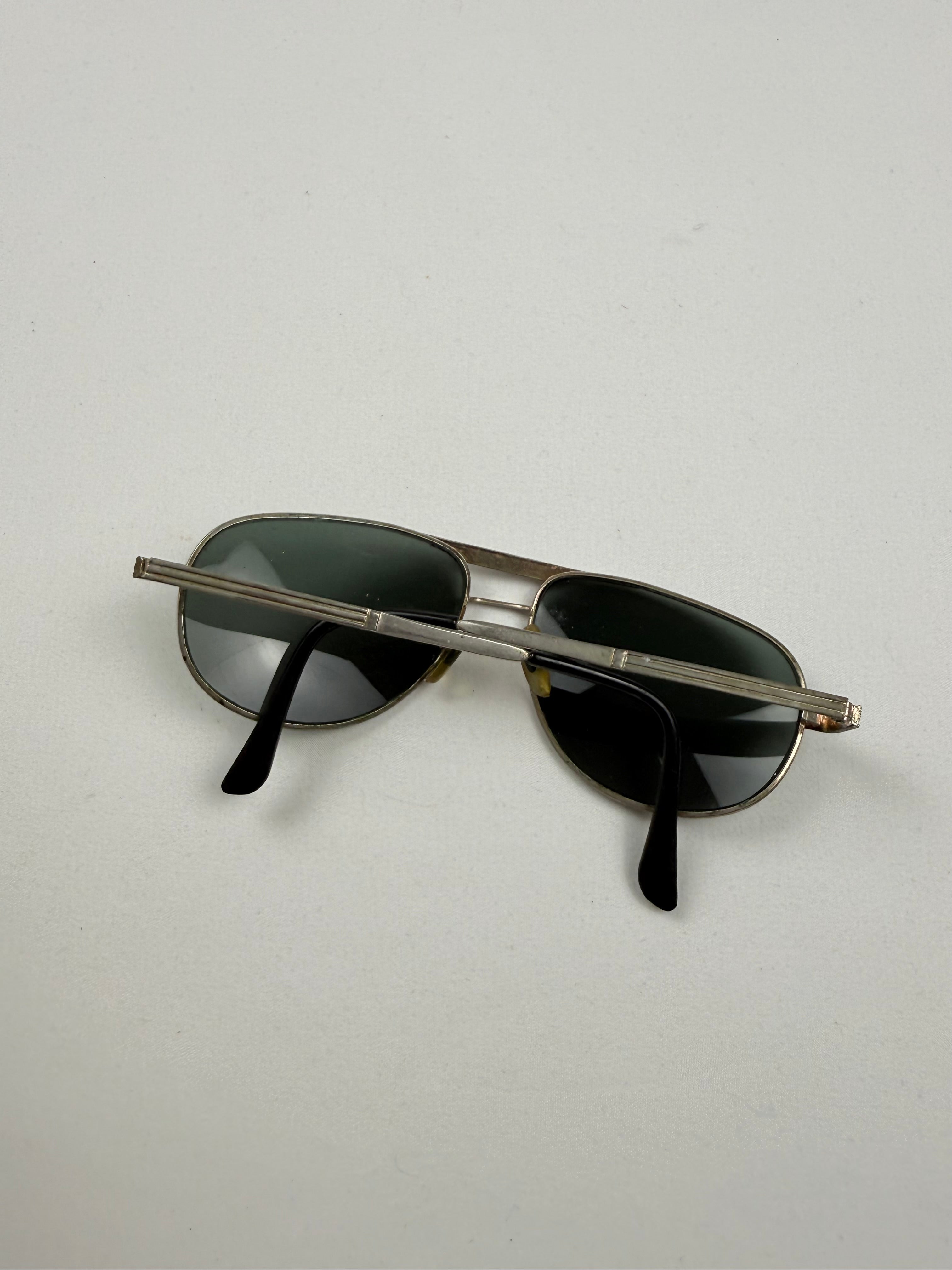 Lunettes de soleil à strass marron et doré
