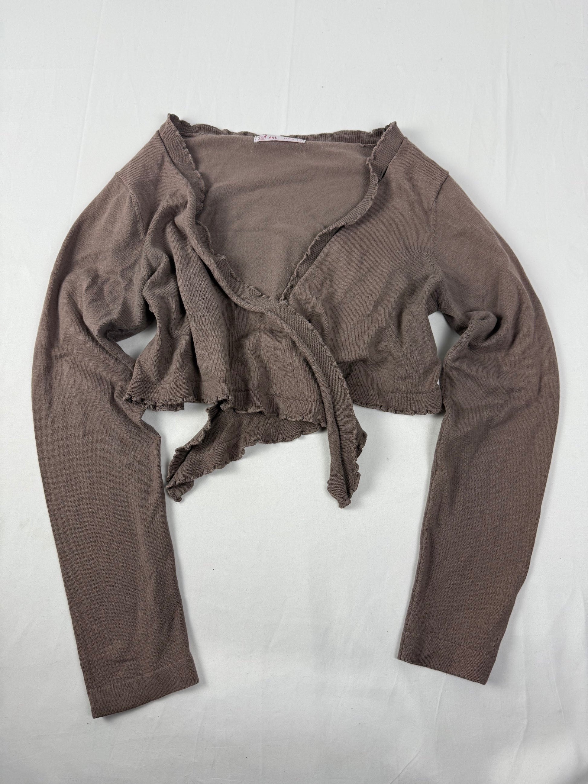 Brown tie up bolero jumper (One size)