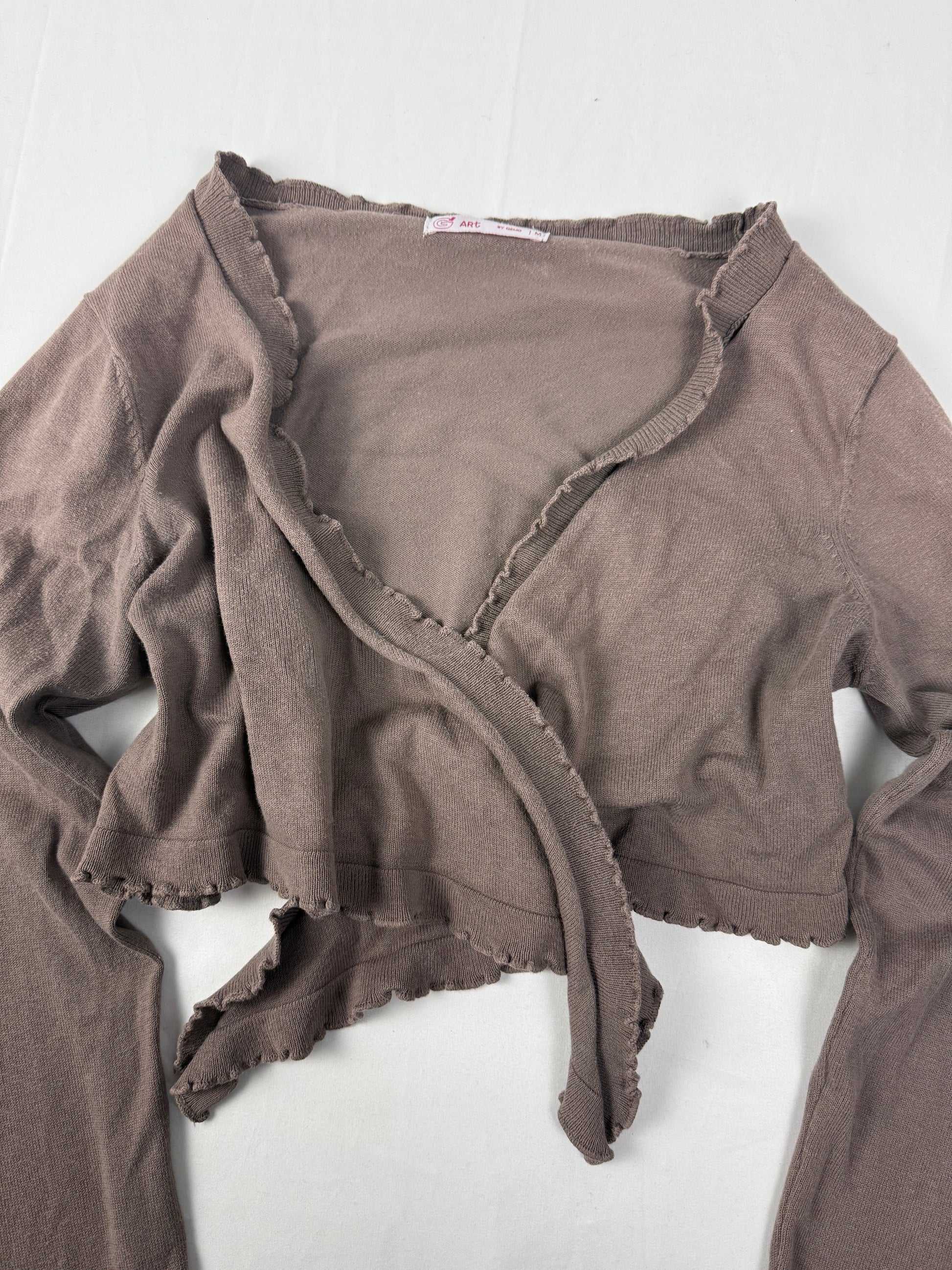 Brown tie up bolero jumper (One size)