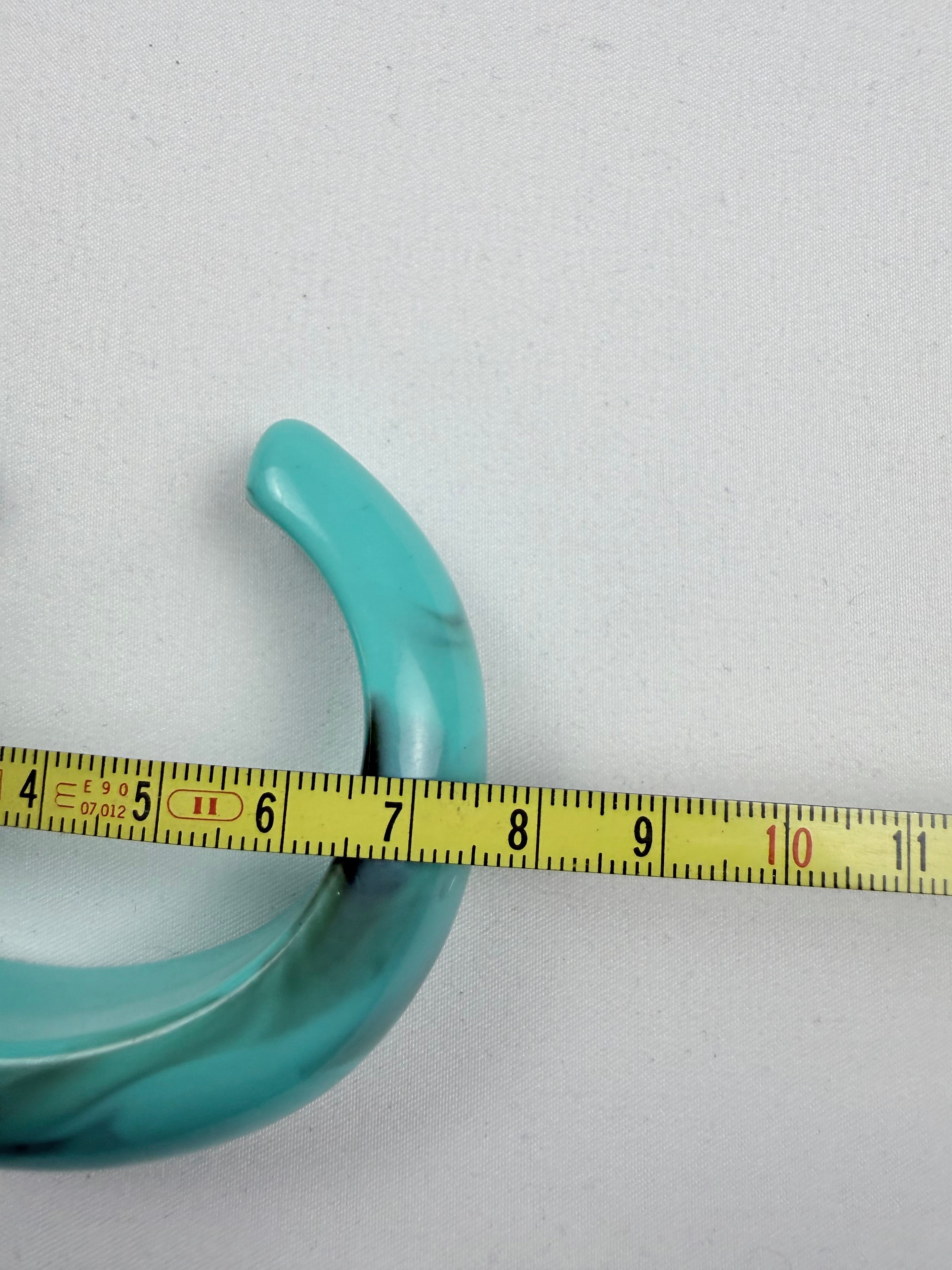 Blue bangle bracelet