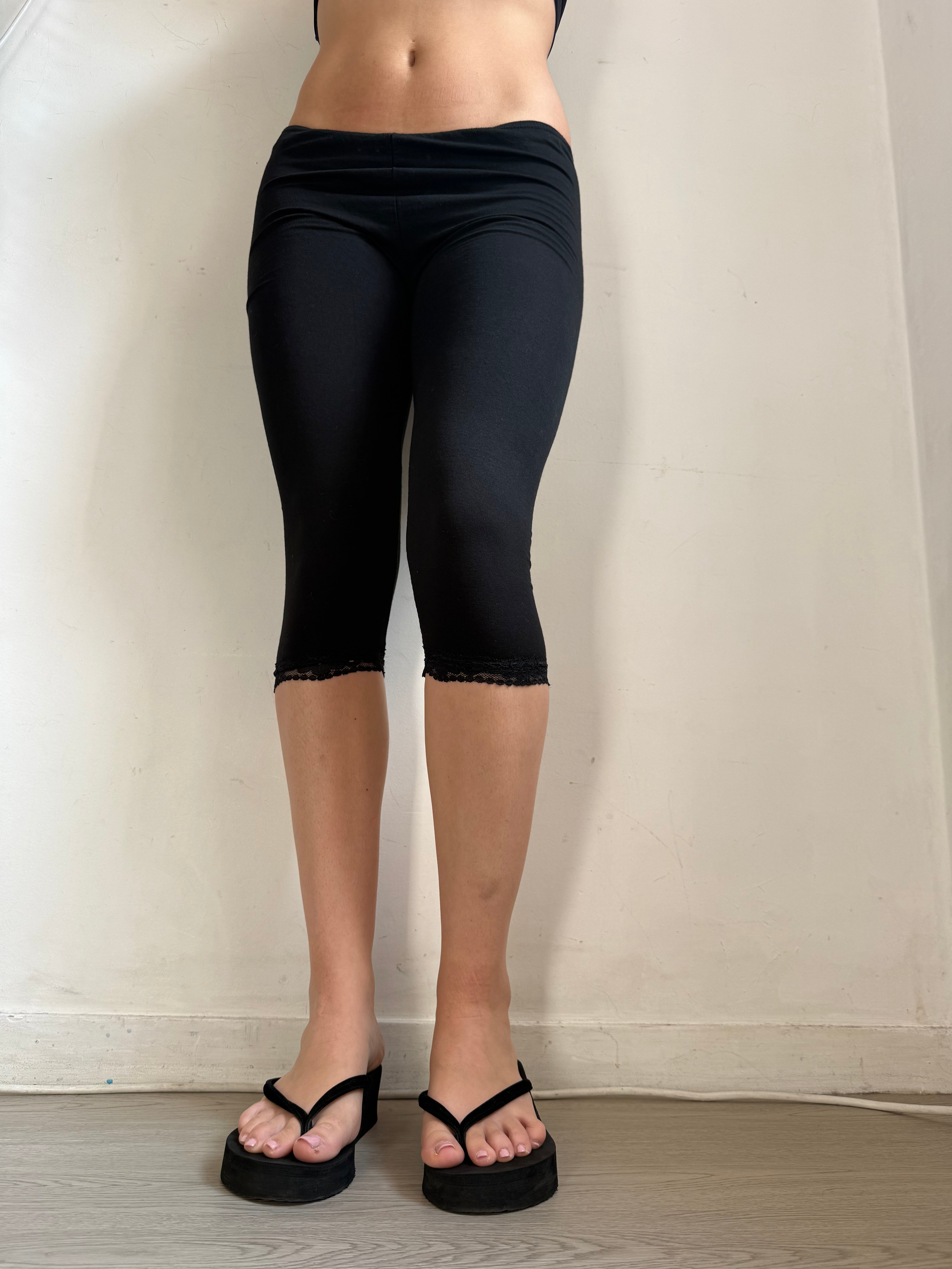 Black leggings capri pants (XS)