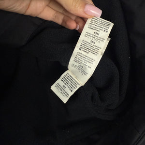 Black zip up lightweight puffer biker jacket (M/L)