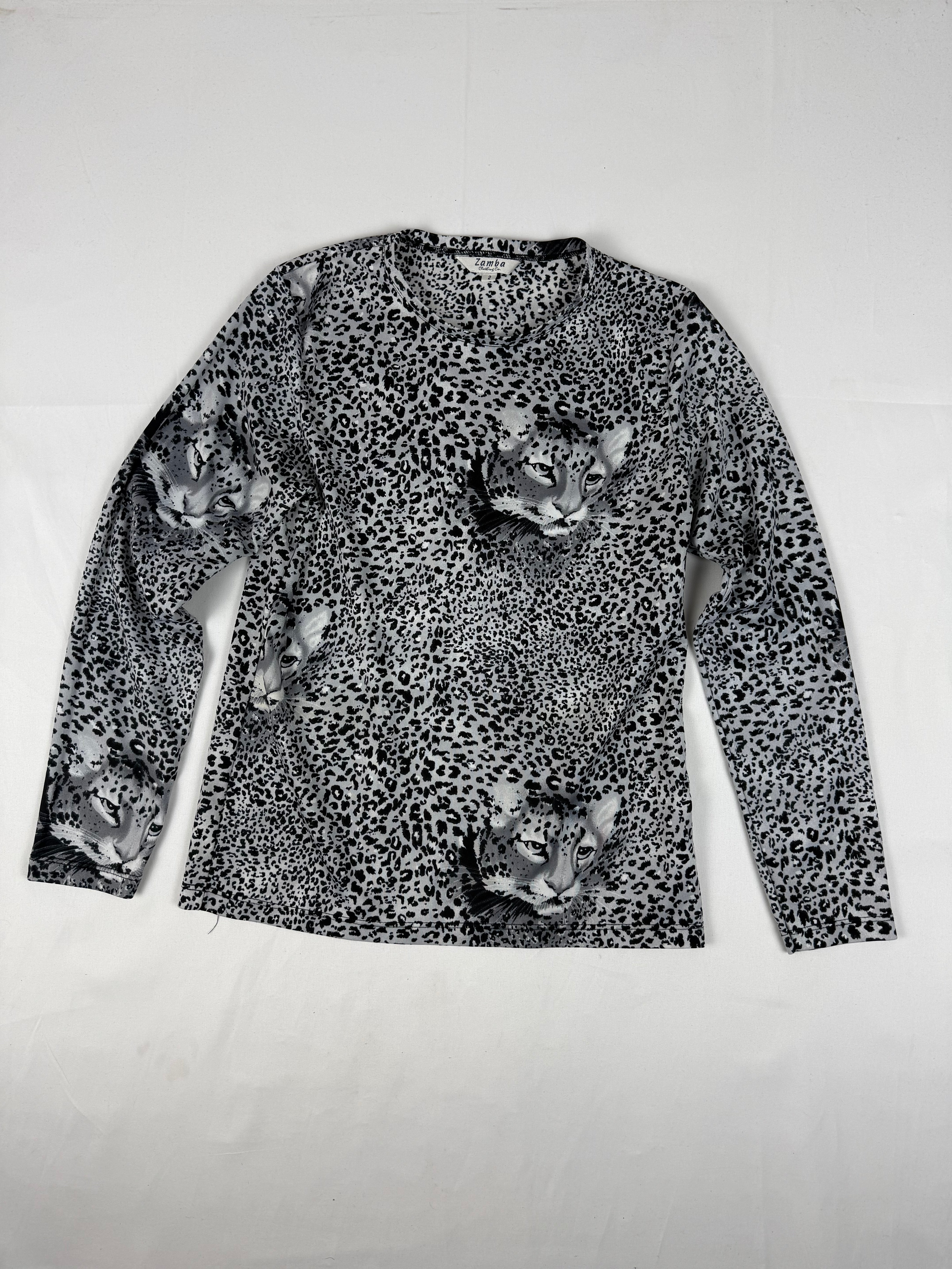 Grey panther  long sleeves top (S/M)
