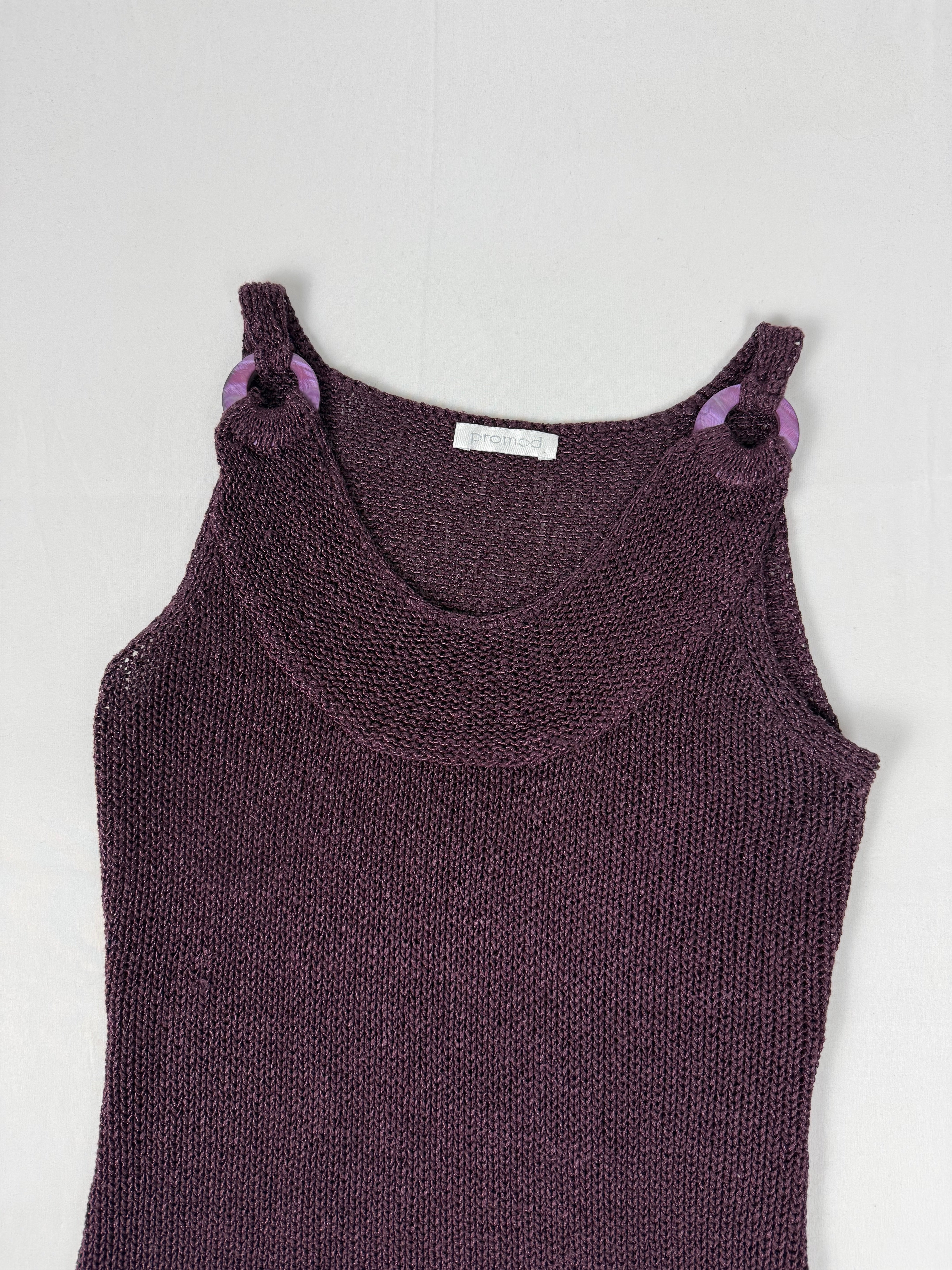 Purple crochet top (S/M)