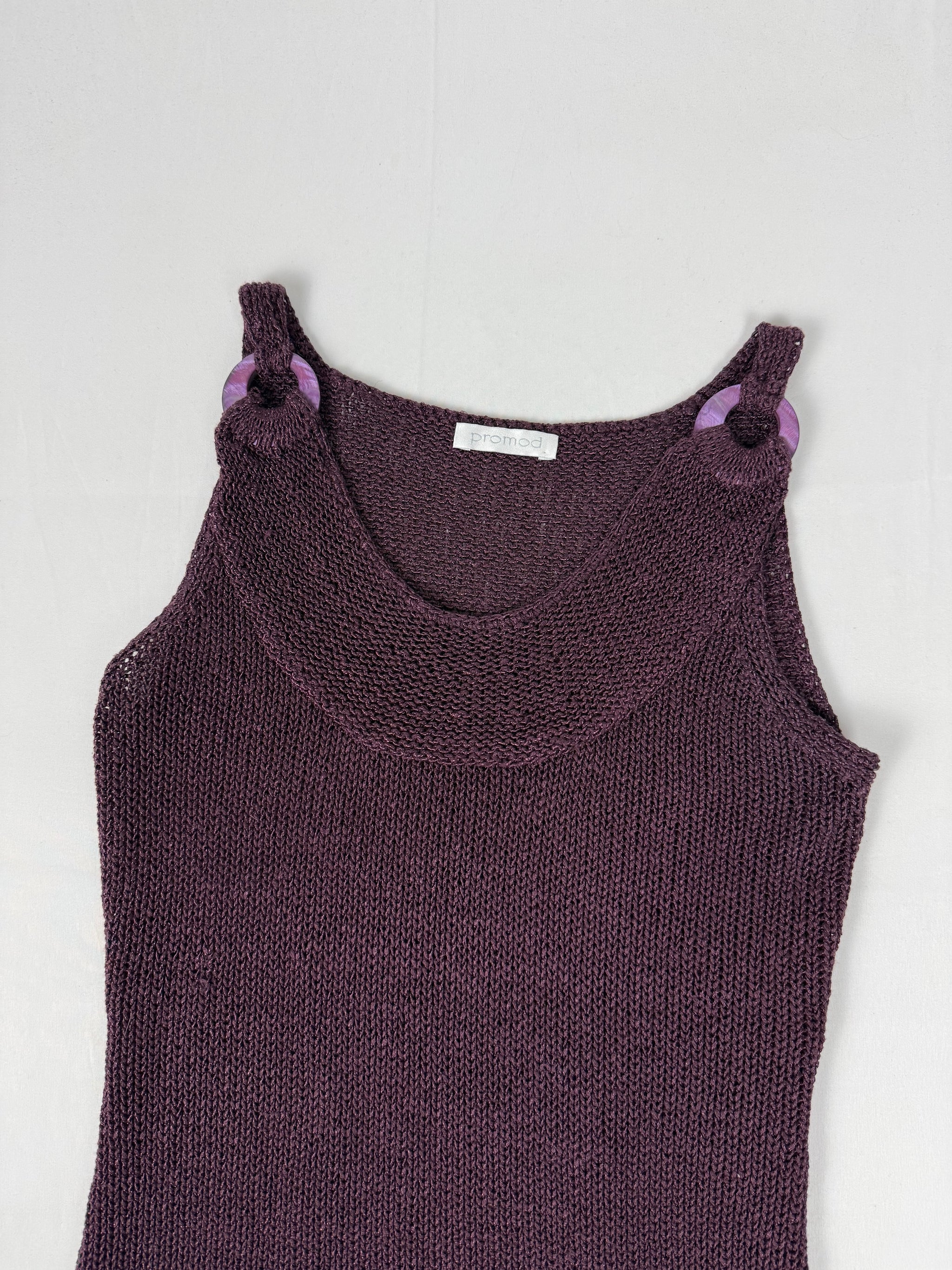 Purple crochet top (S/M)