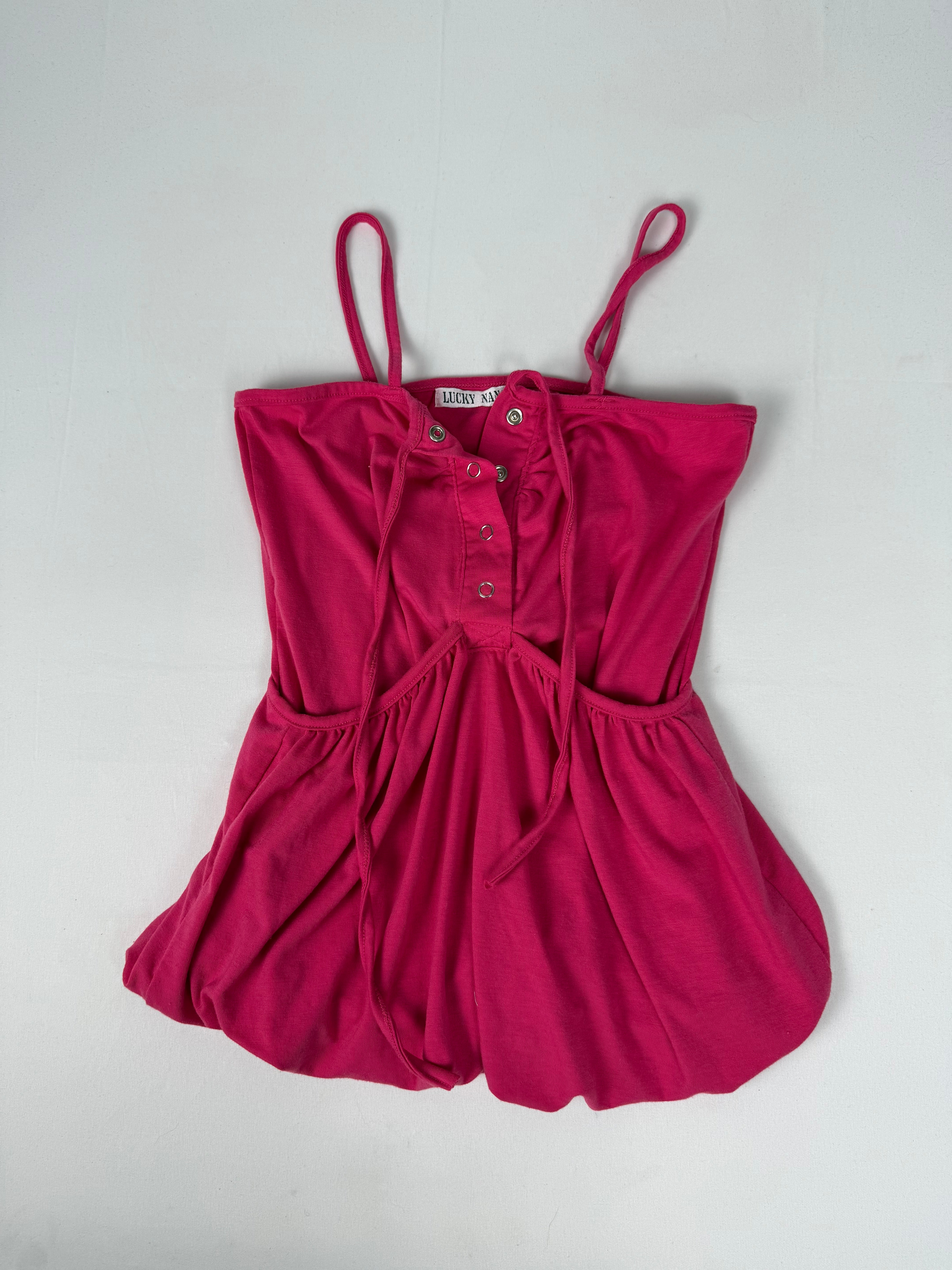 Pink cotton balloon top (S/M)