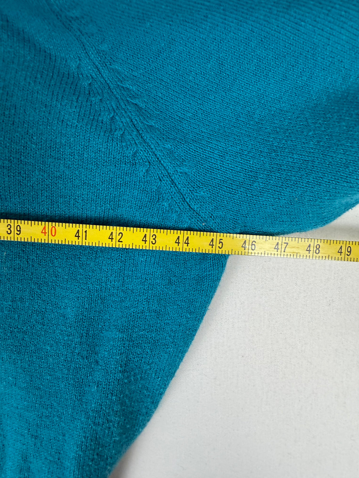 Blue turtleneck cotton jumper (L)