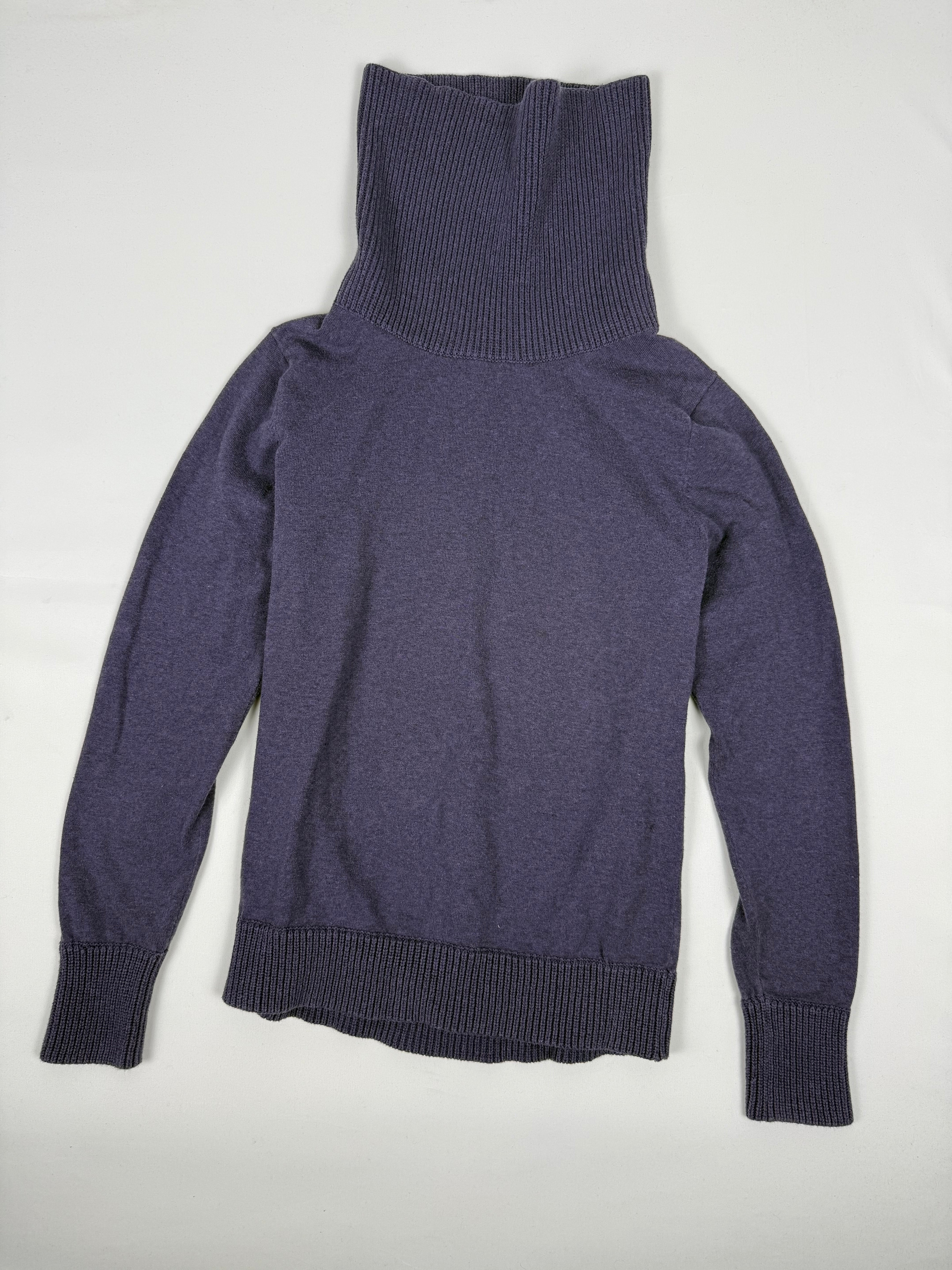 Pull à col roulé violet (M)
