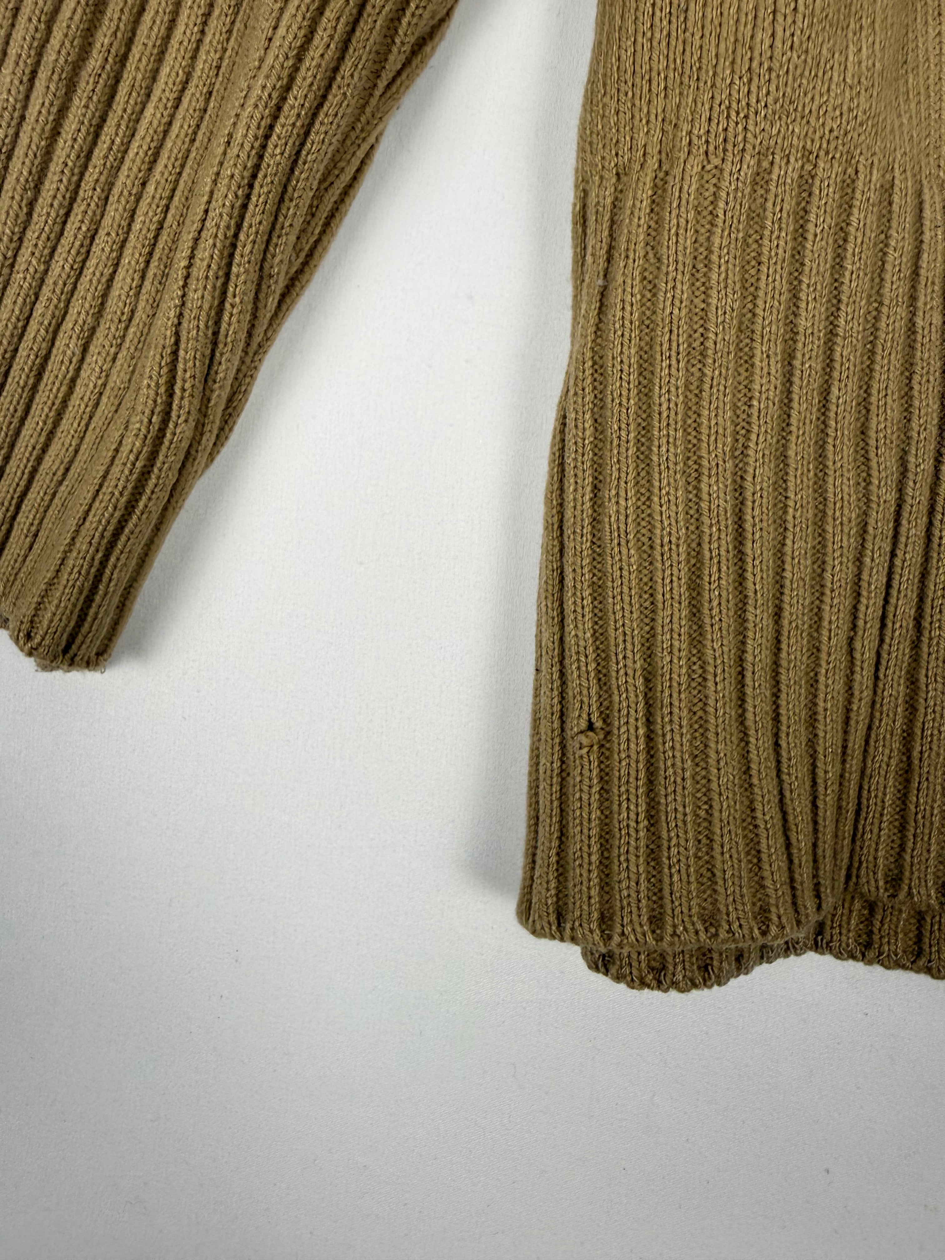 Beige V neck jumper (L)