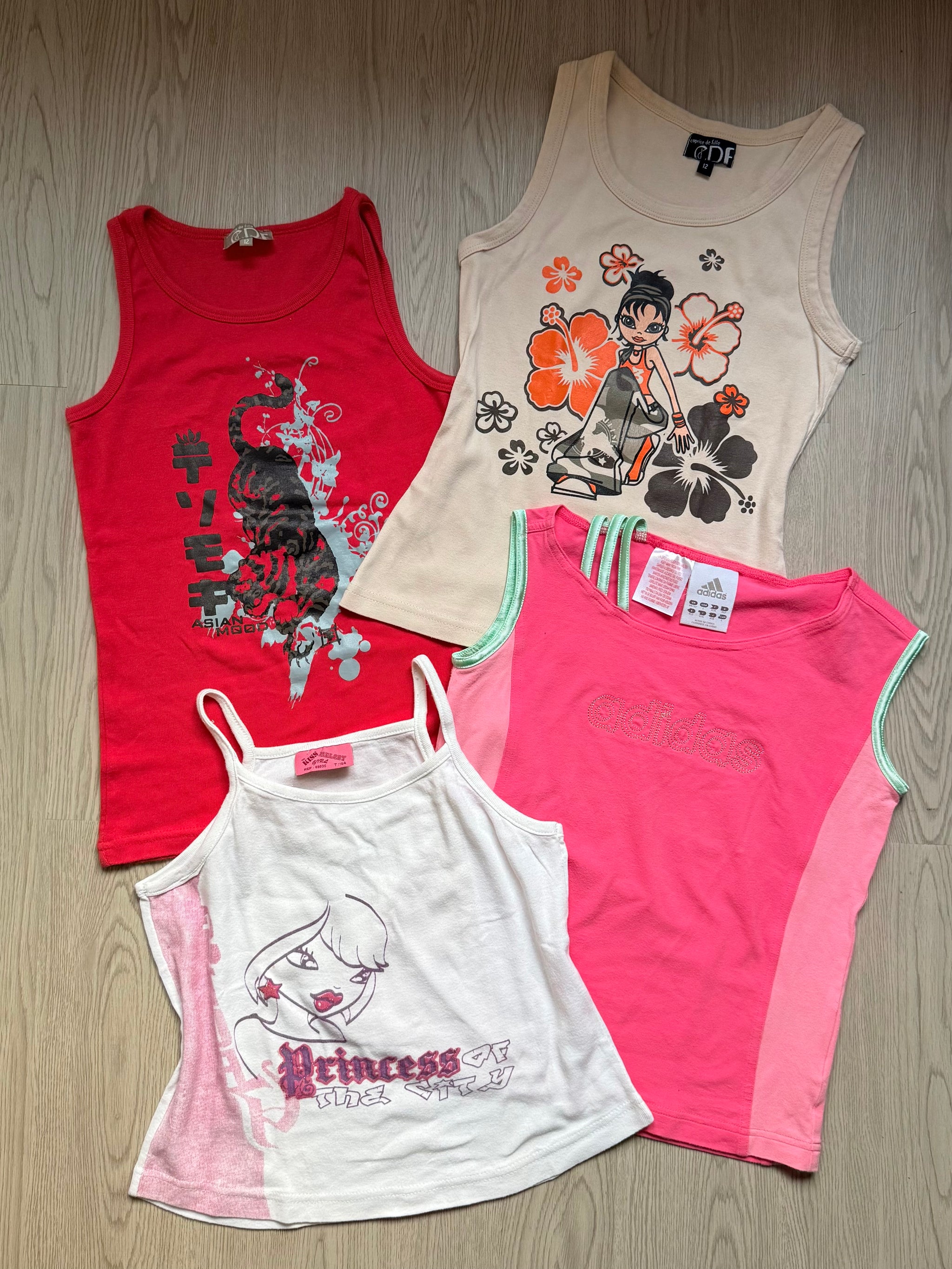 Pink activewear cotton top (M)