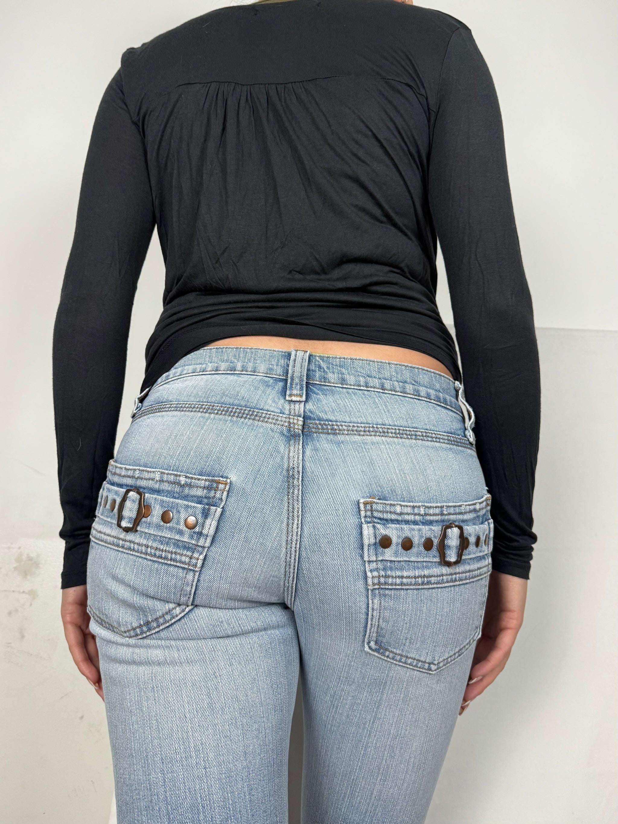 Black tie up bolero long sleeves top (S)